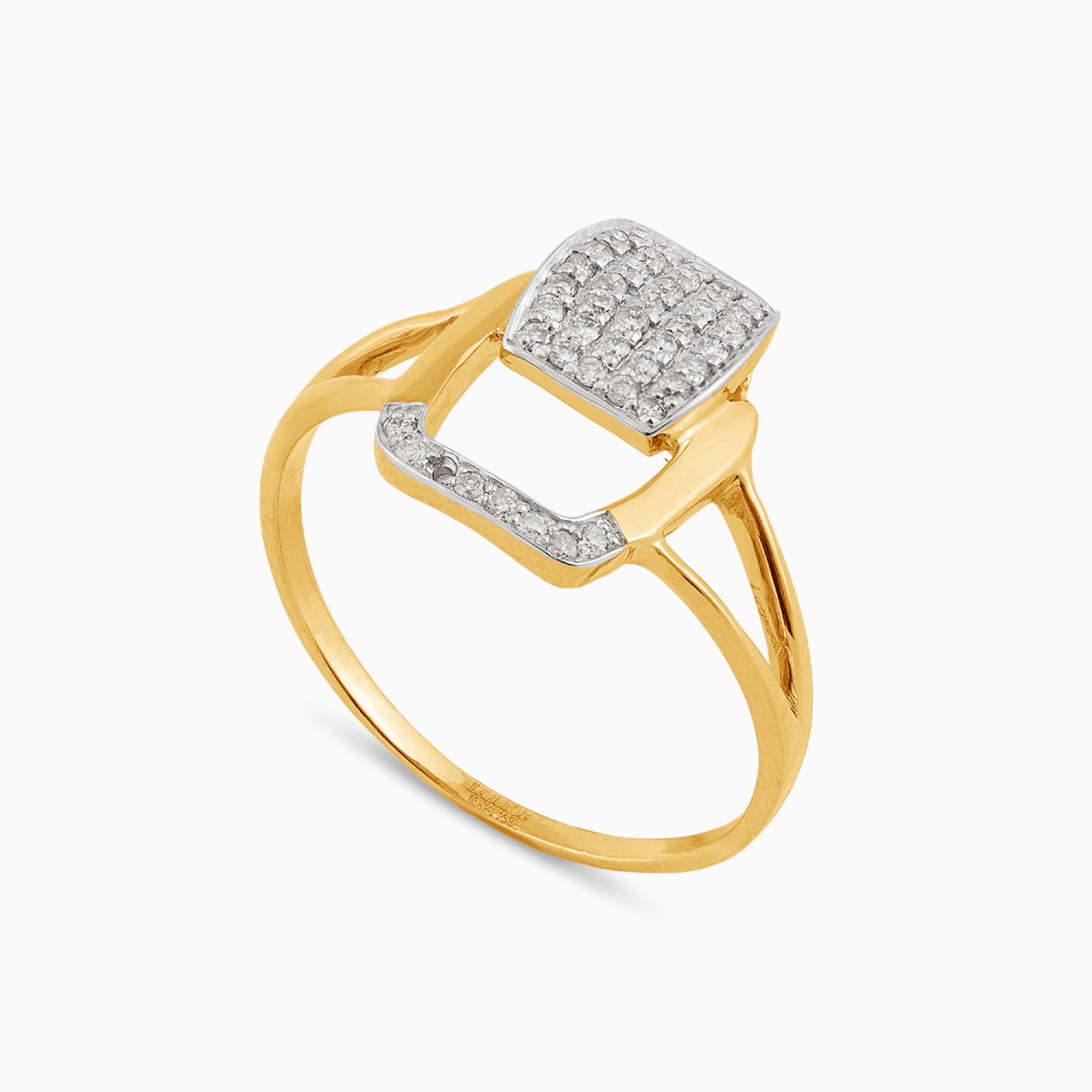 18K Gold Diamond Statement Ring - 2