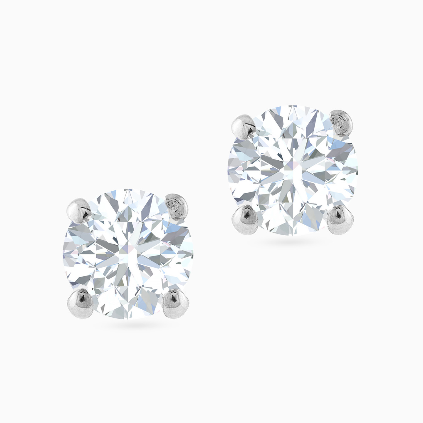 Kids 18K Gold Diamond Stud Earrings