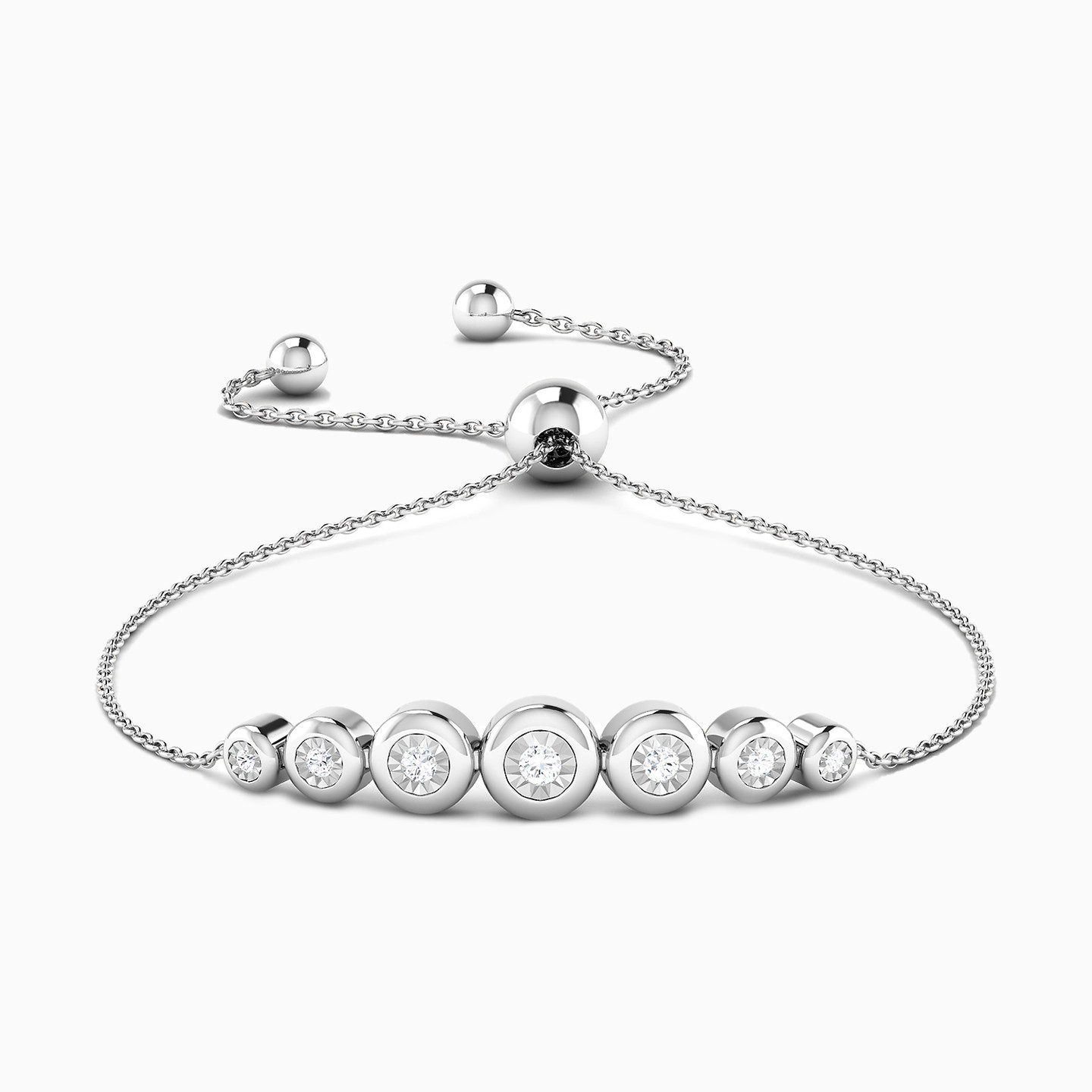 Circle Diamond Chain Bracelet in 18K Gold Circle Diamond Chain Bracelet in 18K Gold