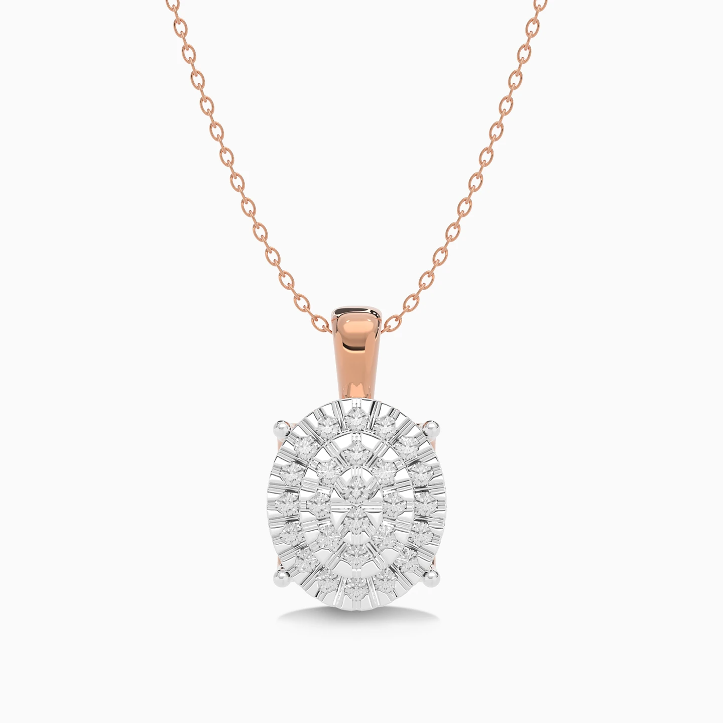 Oval Diamond Pendant in 18K Gold Oval Diamond Pendant in 18K Gold