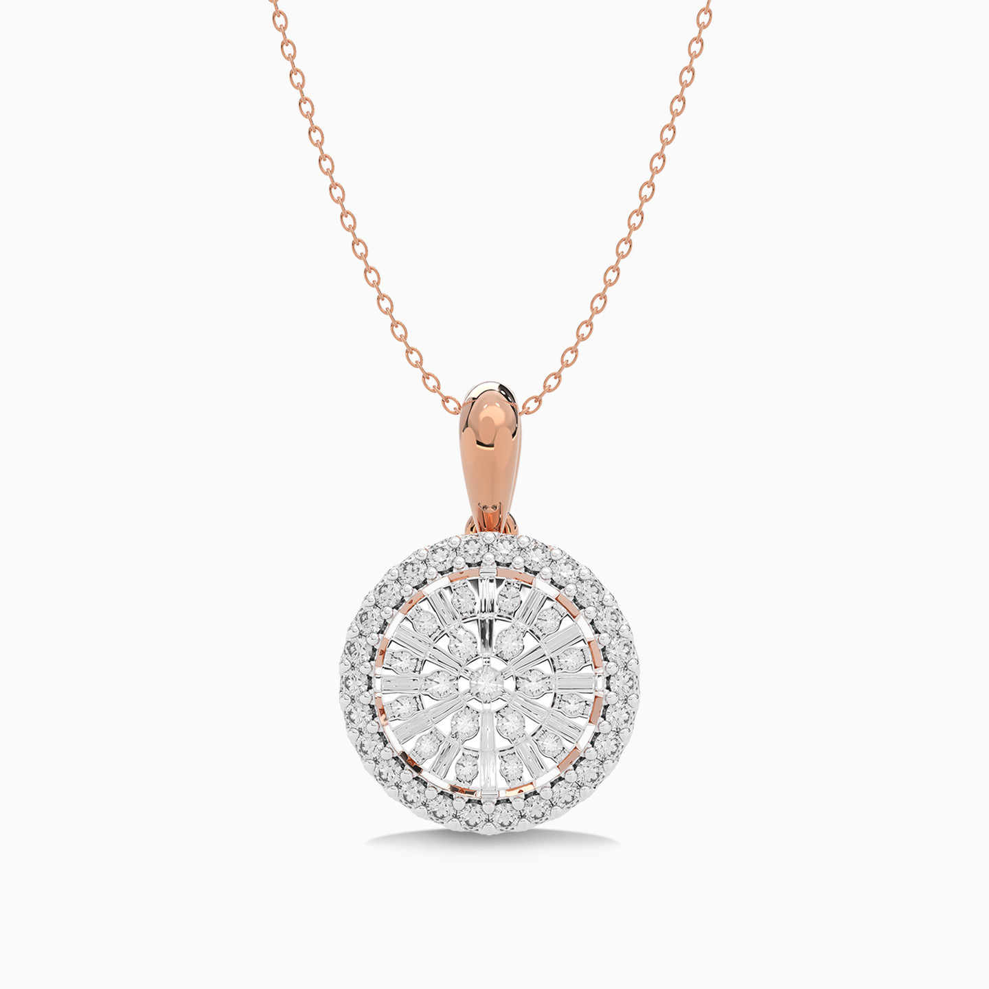 Circle Diamond Pendant in 18K Gold Circle Diamond Pendant in 18K Gold