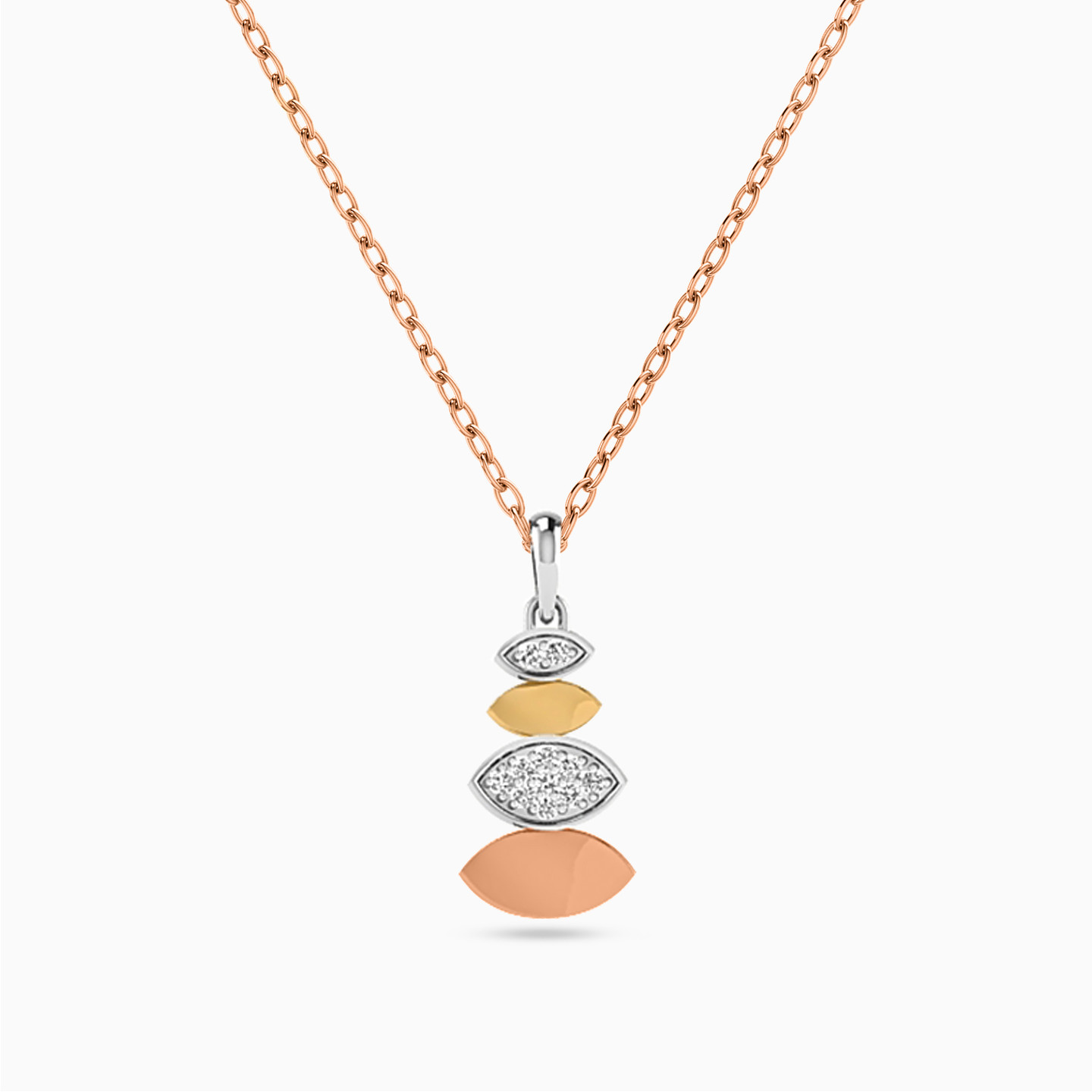 Multishaped Diamond Necklace in 18K Gold Multishaped Diamond Necklace in 18K Gold