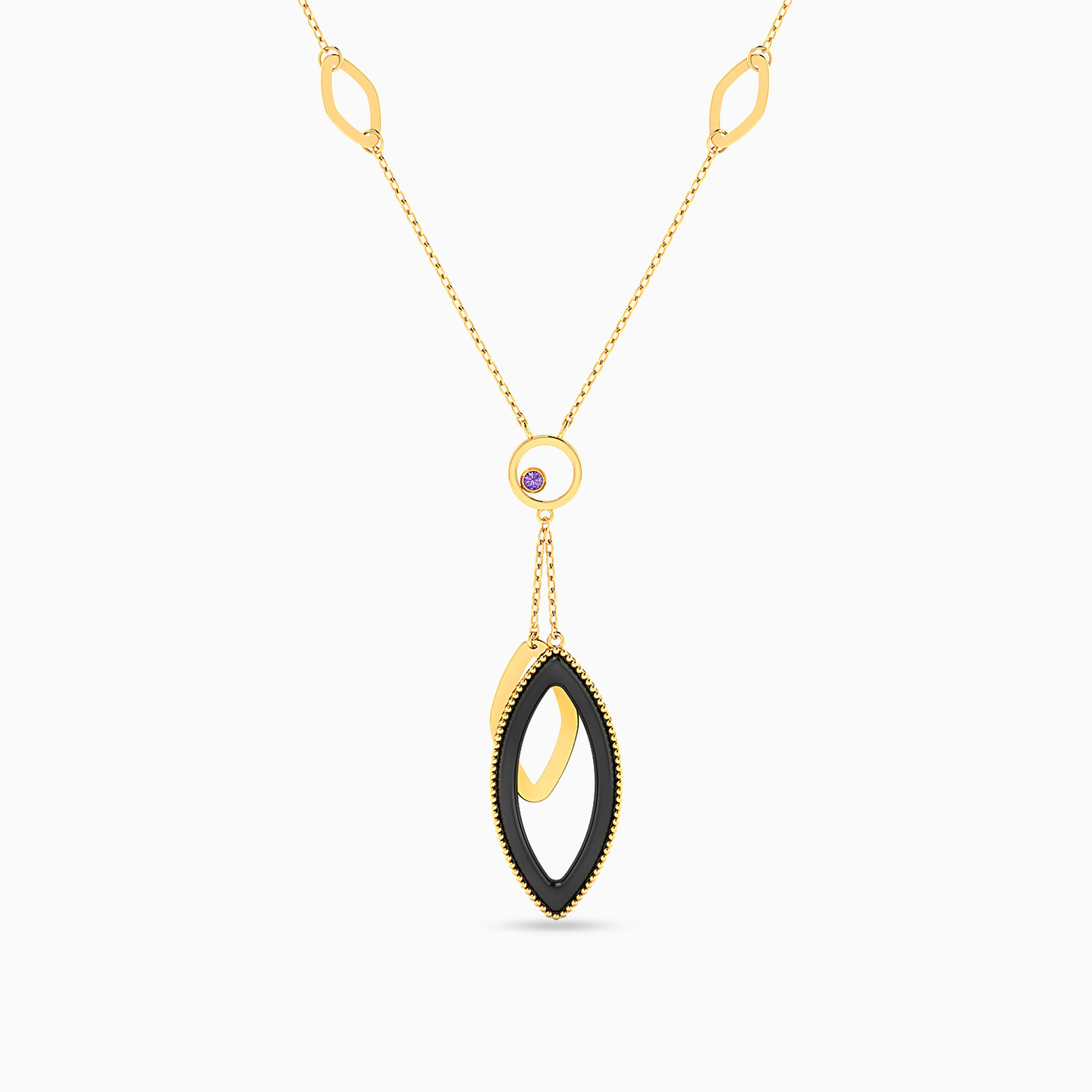 Marquise Colored Stones Necklace in 18K Gold Marquise Colored Stones Necklace in 18K Gold