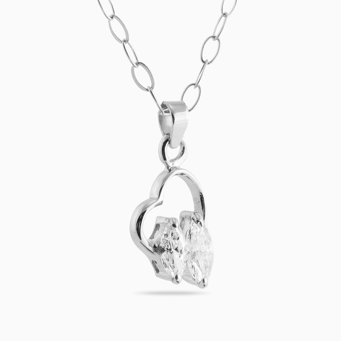 Kids 18K Gold Diamond Pendant Necklace - 2