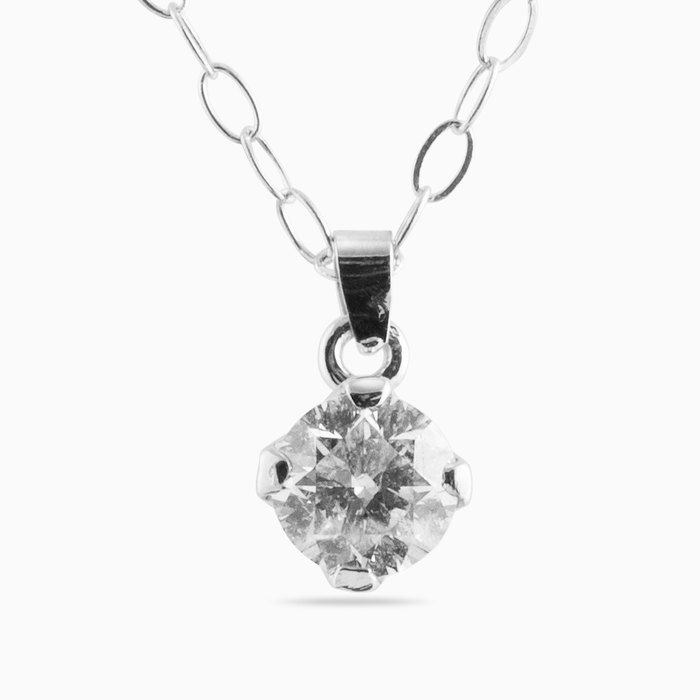 Kids 18K Gold Diamond Pendant Necklace