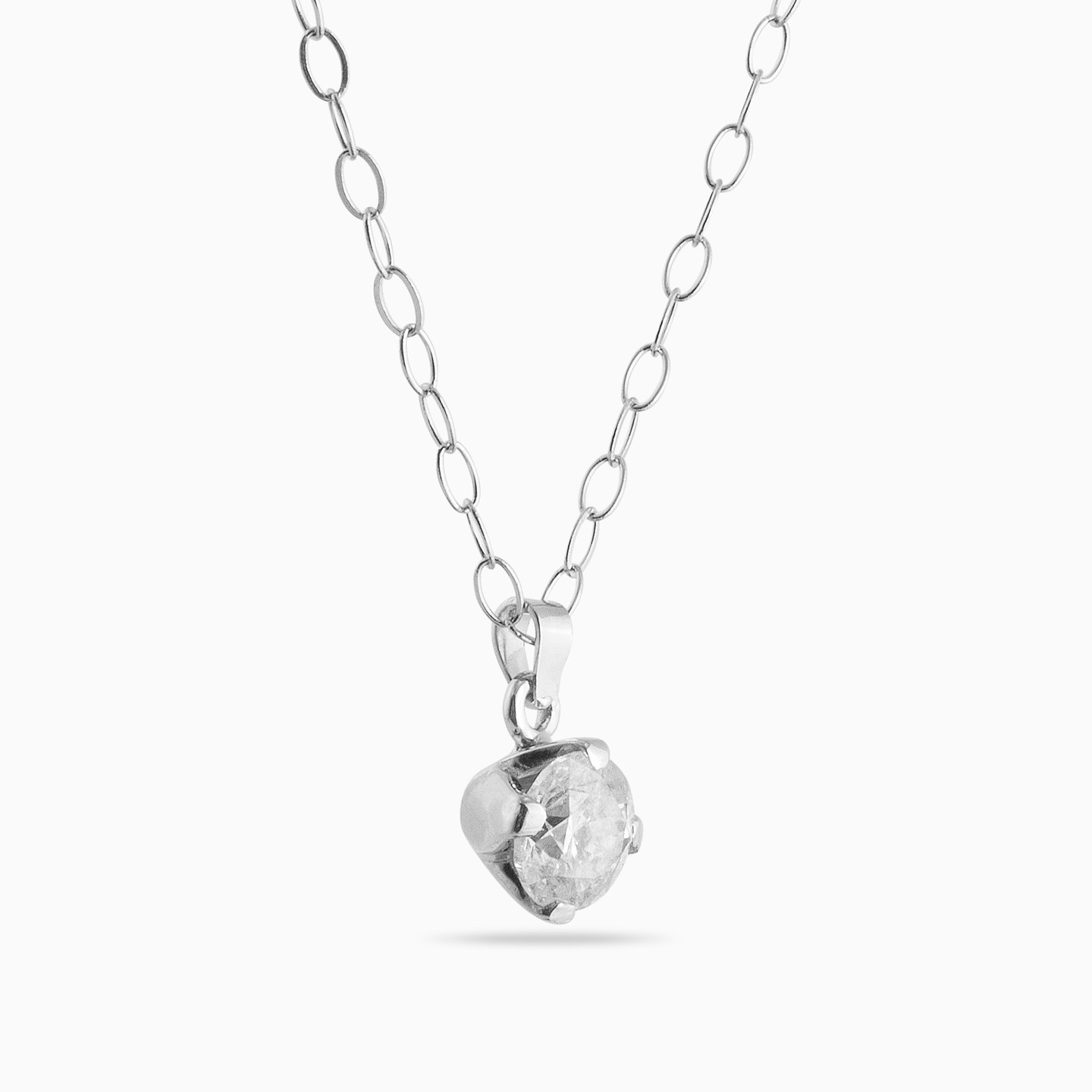 Kids 18K Gold Diamond Pendant Necklace - 2