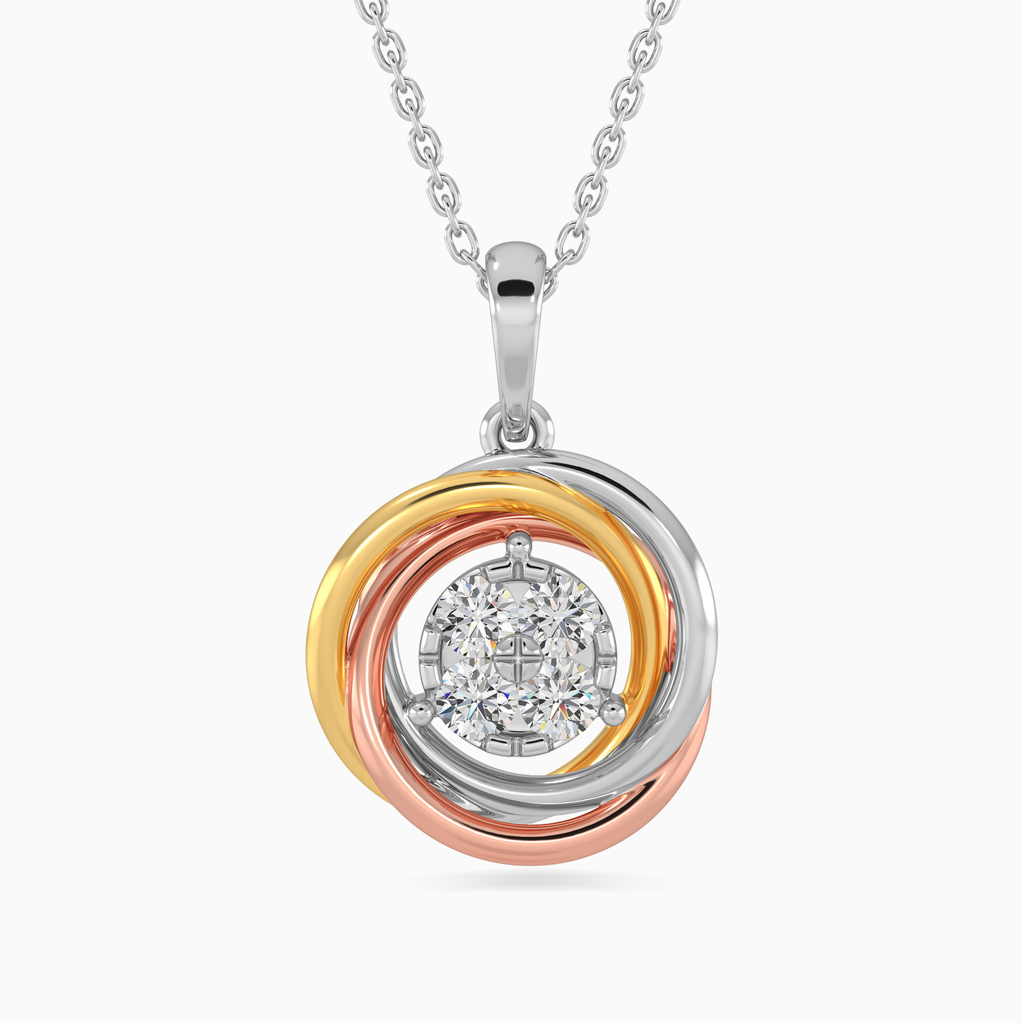 Circle Diamond Necklace in 18K Gold Circle Diamond Necklace in 18K Gold
