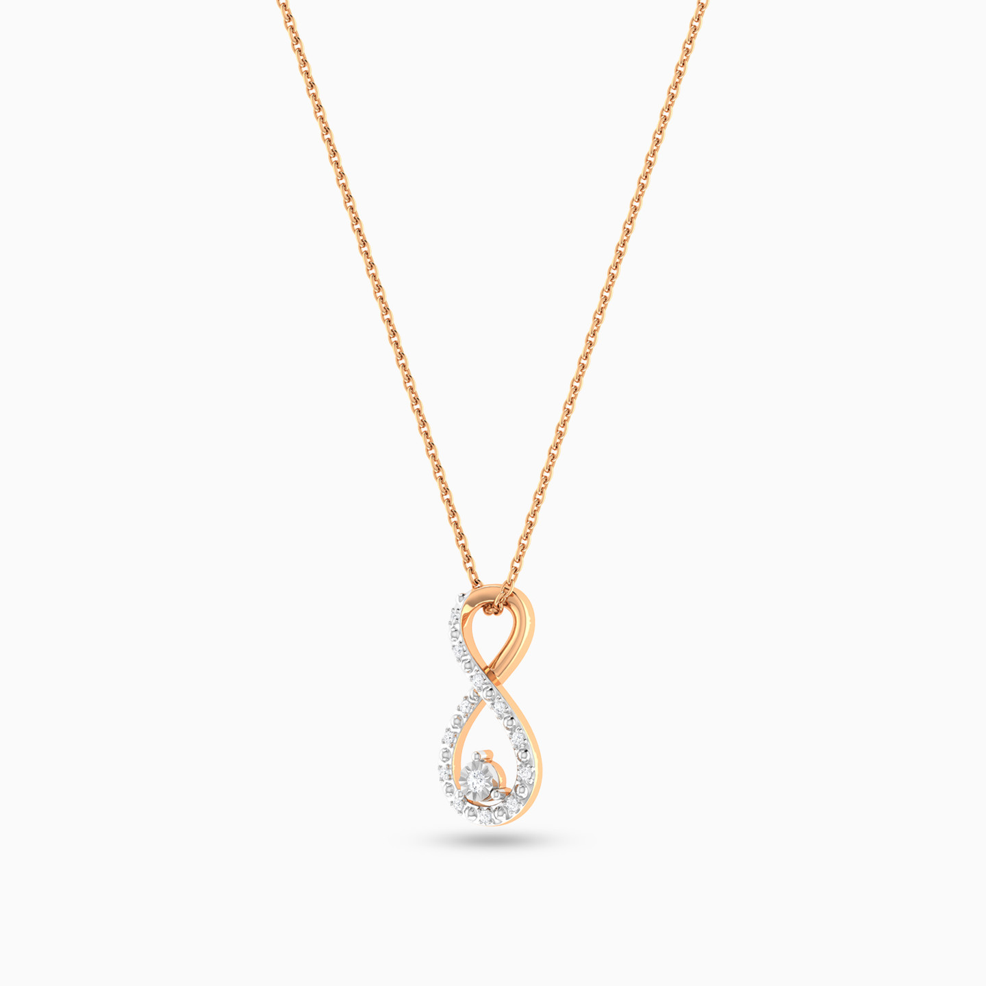 infinity Diamond Necklace in 18K Gold - 3 infinity Diamond Necklace in 18K Gold - 3