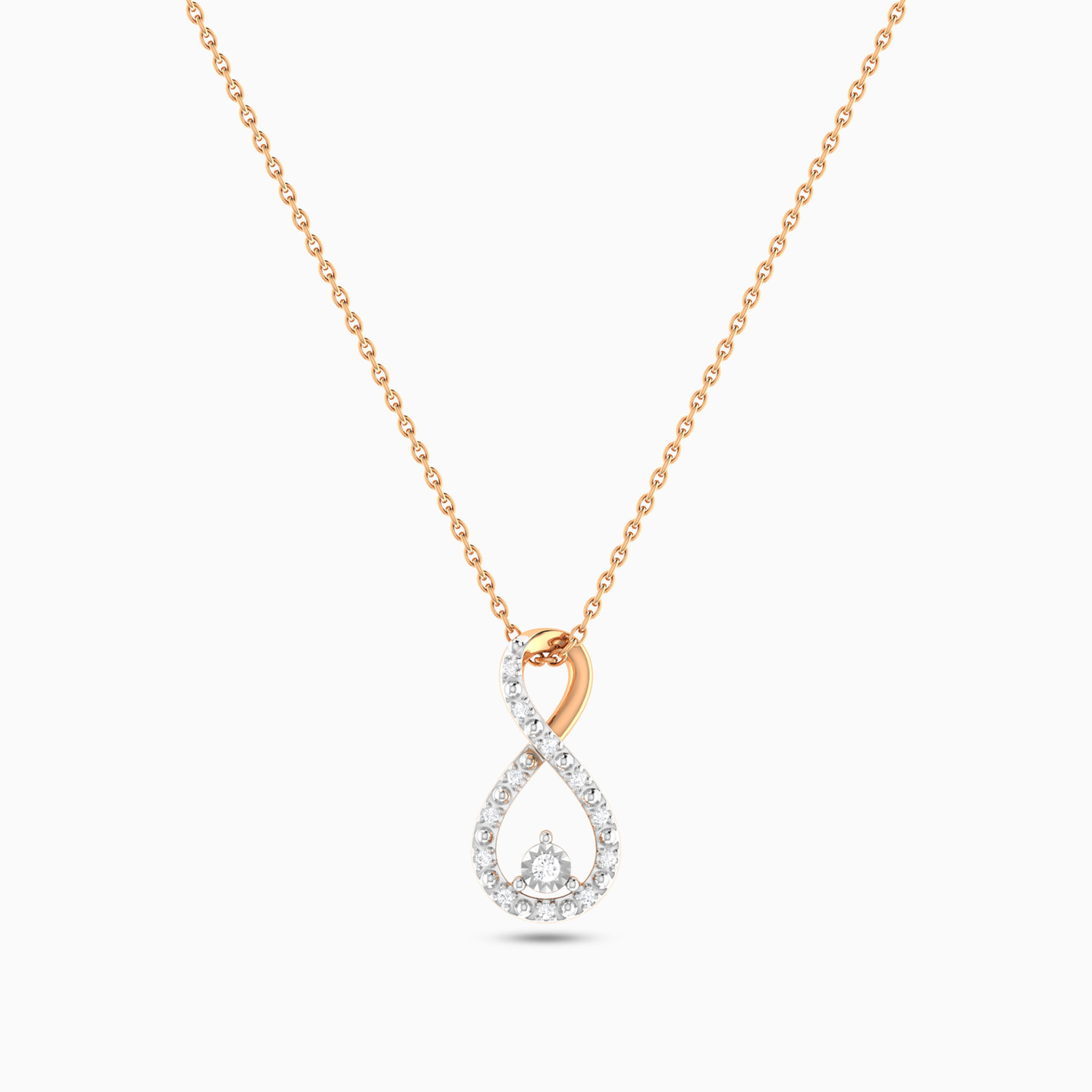 infinity Diamond Necklace in 18K Gold - 4 infinity Diamond Necklace in 18K Gold - 4