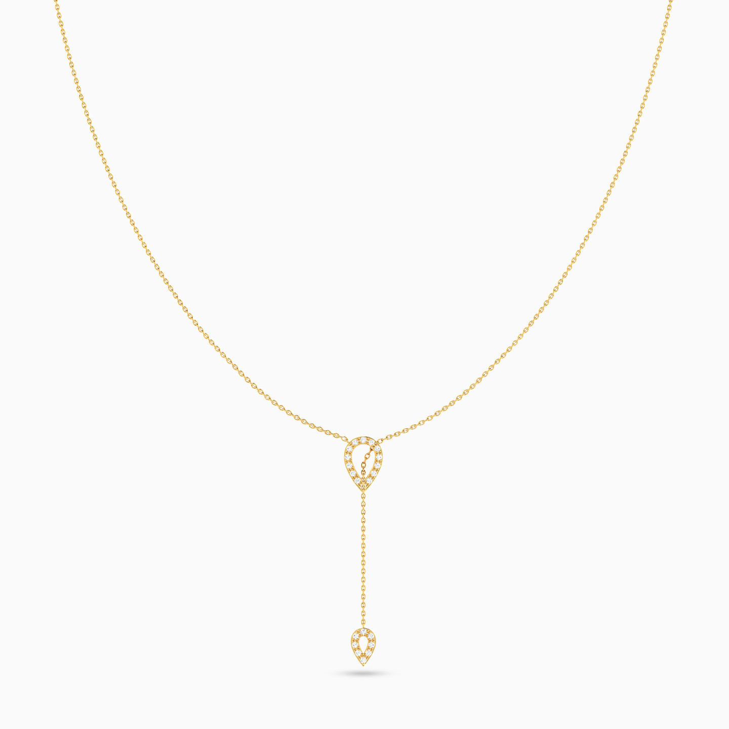 Pear Diamond Necklace in 18K Gold Pear Diamond Necklace in 18K Gold