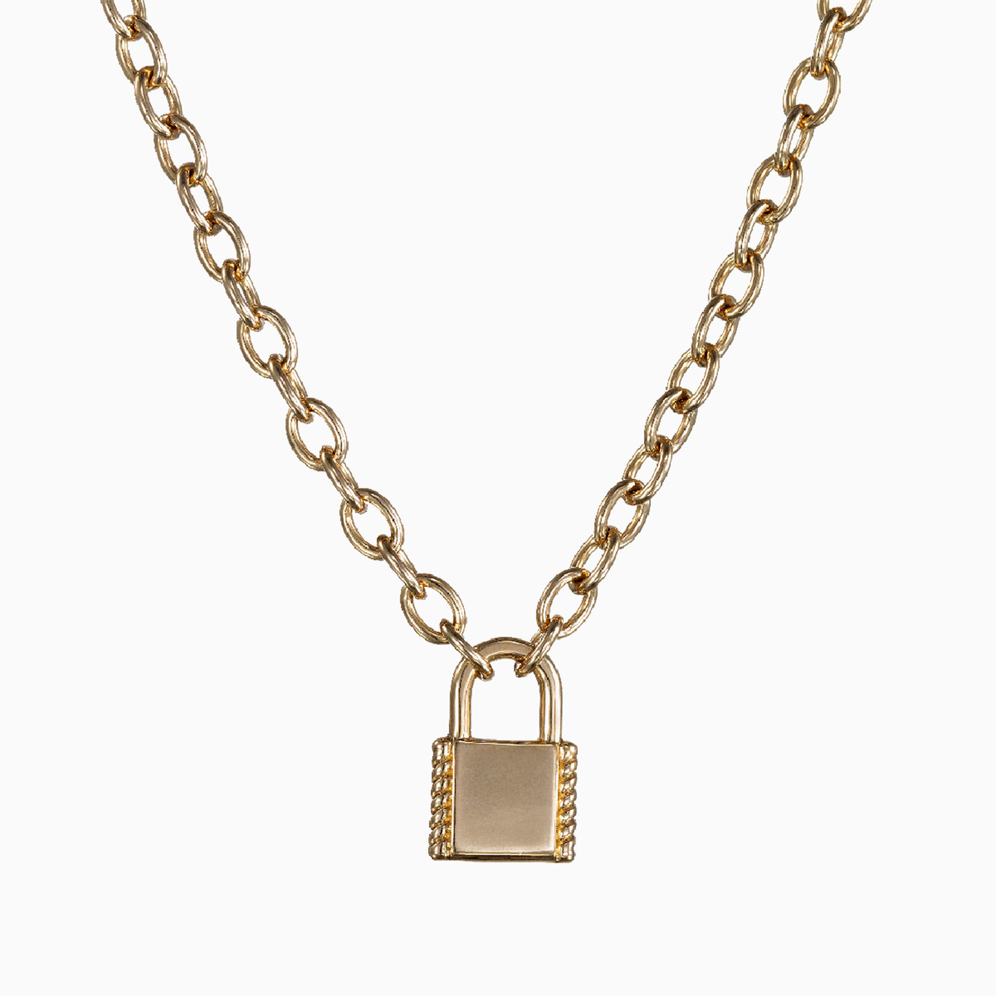 Lock Gold Plated Necklace