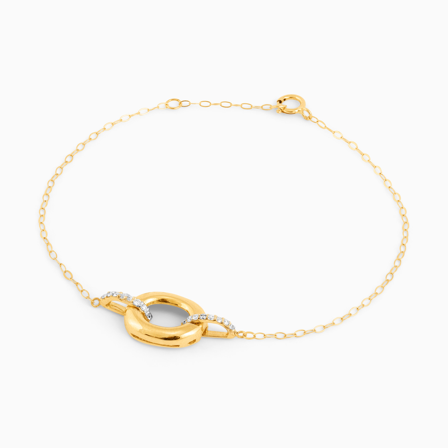 18K Gold Diamond Chain Bracelet - 2