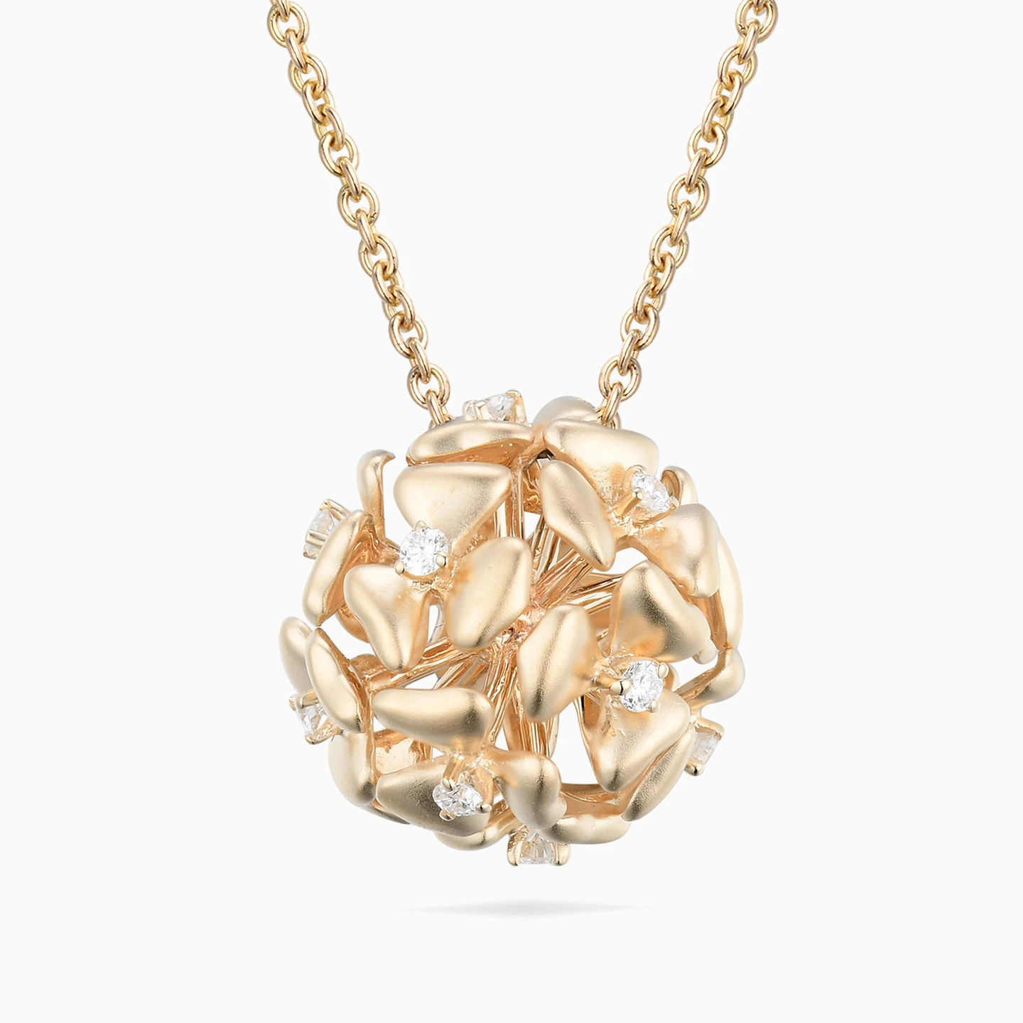 Sphere Diamond Necklace in 18K Gold Sphere Diamond Necklace in 18K Gold