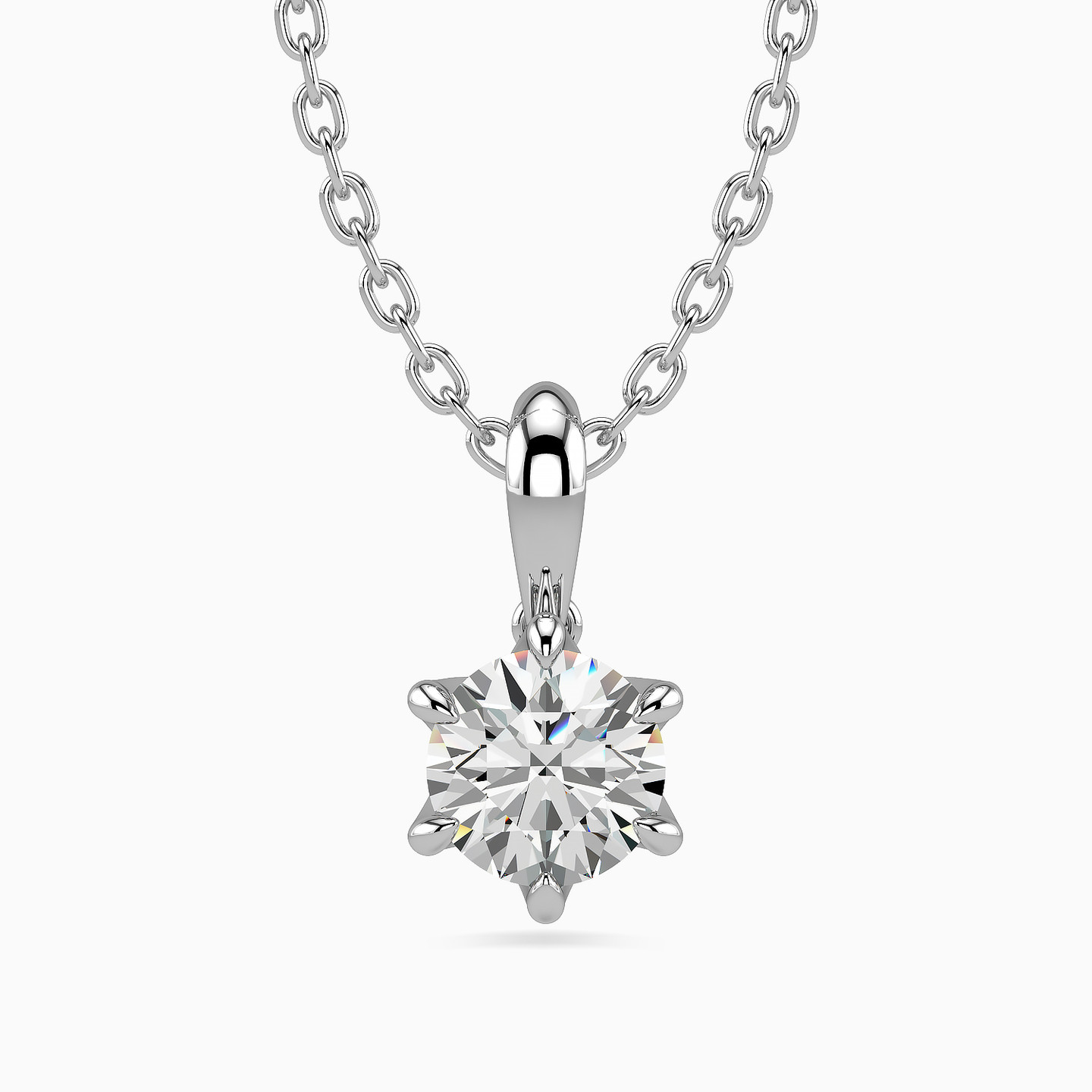 Circle Diamond Necklace in 18K Gold Circle Diamond Necklace in 18K Gold
