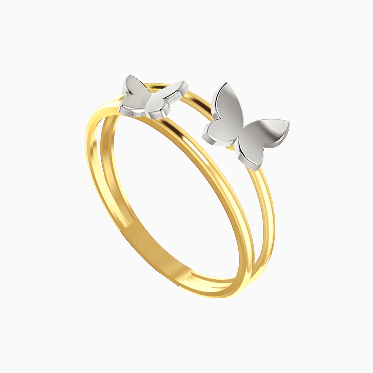 Butterfly Ring in 18K Gold - 2 Butterfly Ring in 18K Gold - 2
