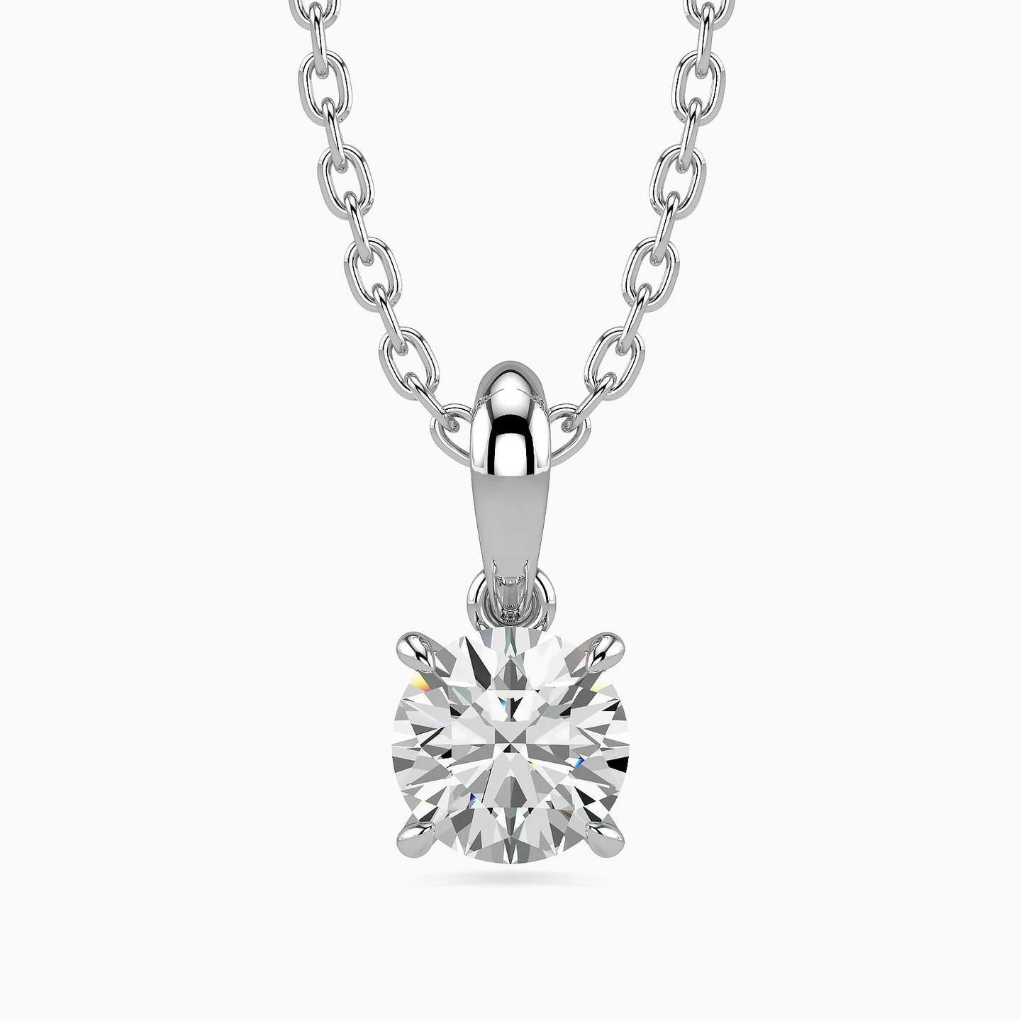 Circle Diamond Necklace in 18K Gold Circle Diamond Necklace in 18K Gold
