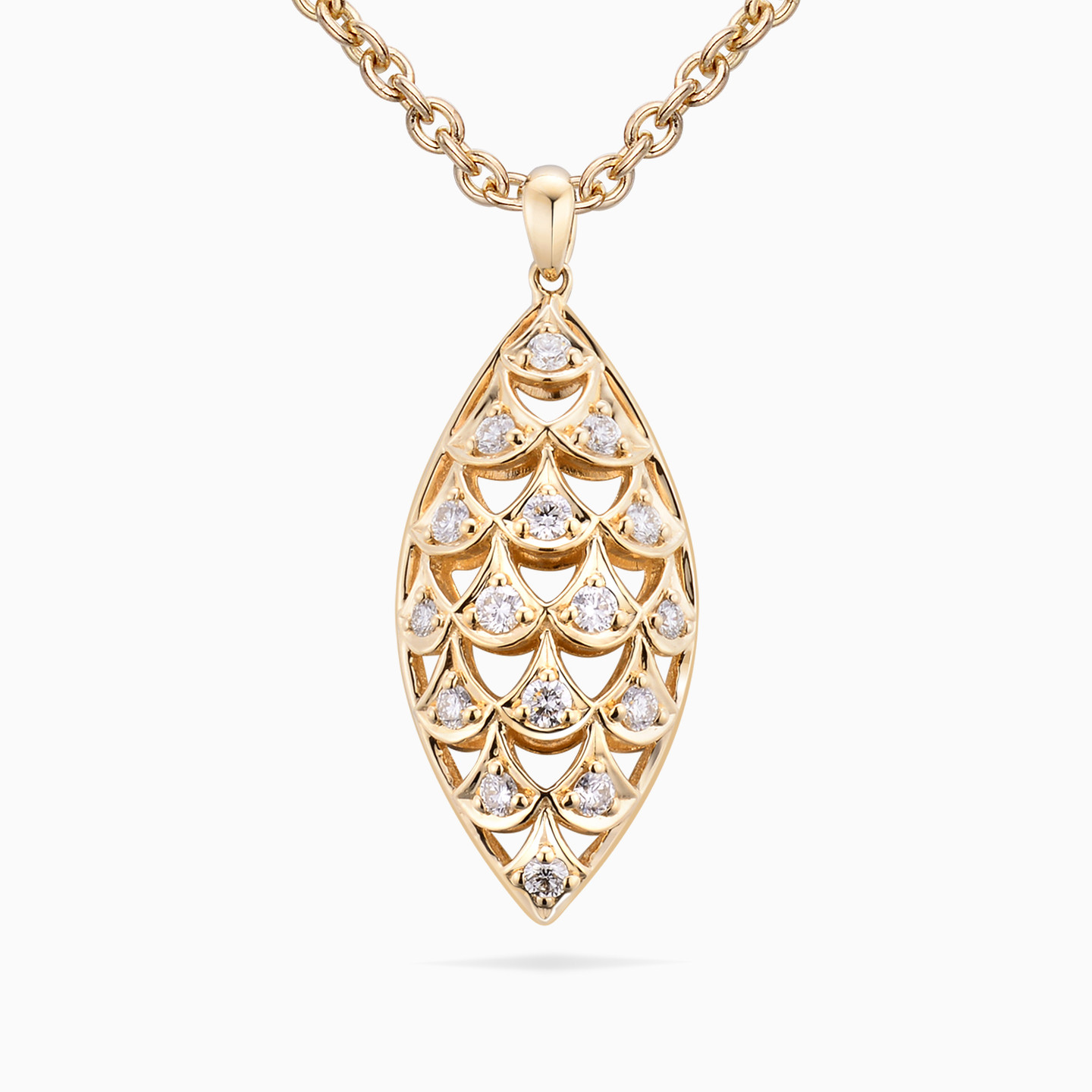 Marquise Diamond Necklace in 18K Gold Marquise Diamond Necklace in 18K Gold