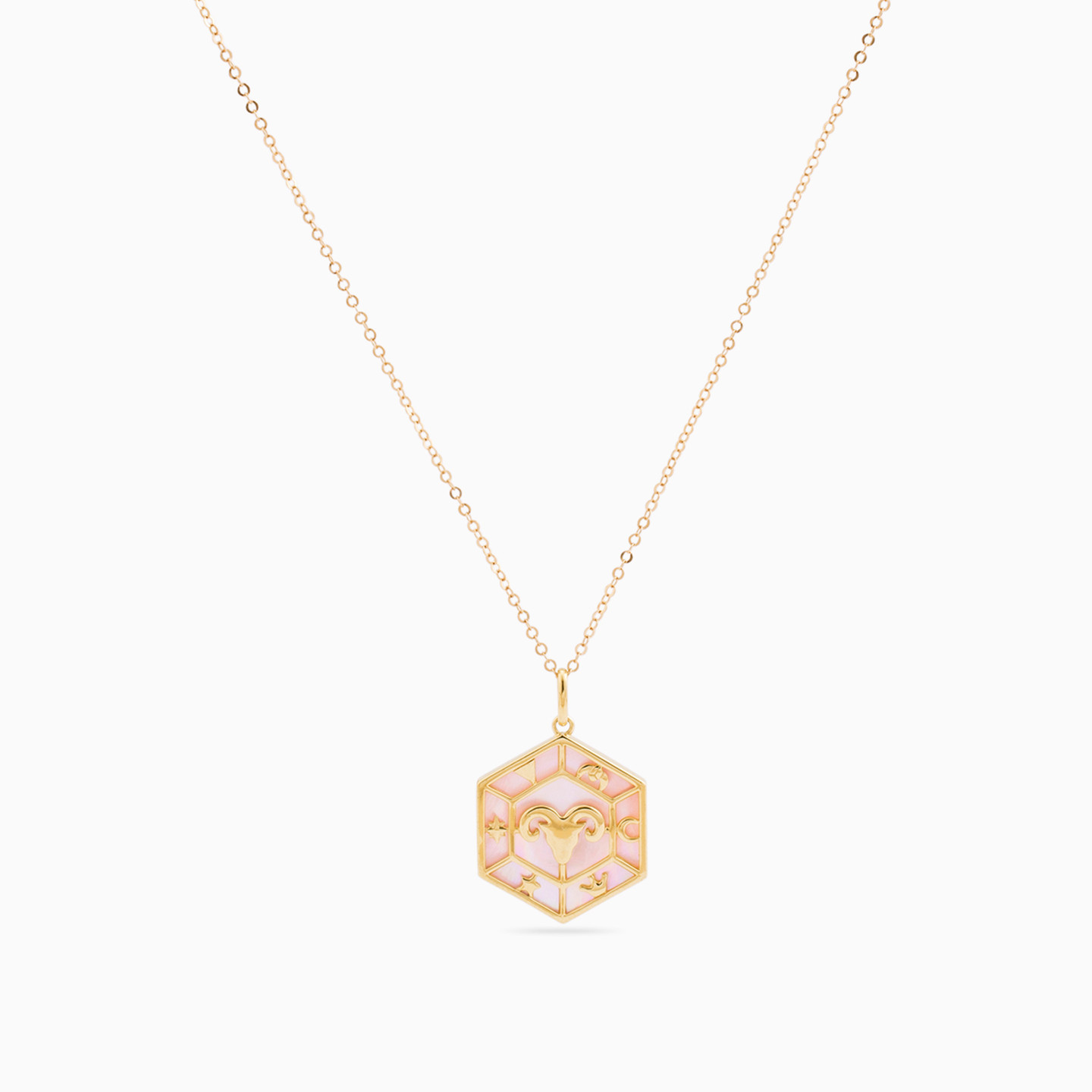 Libra Colored Stones Necklace in 18K Gold - 3 Libra Colored Stones Necklace in 18K Gold - 3