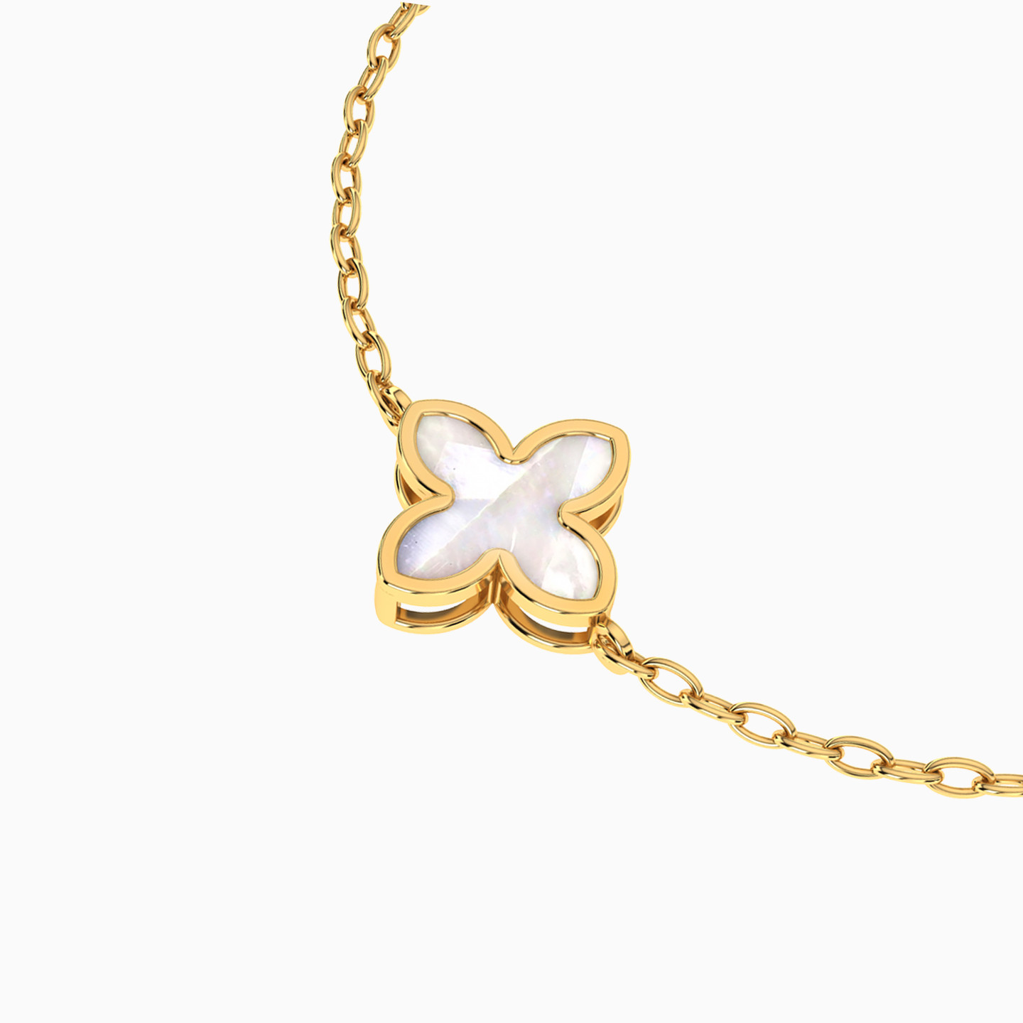 أسورة ذهب زهرة عيار 18 قيراط مزينة بالأحجار الملونة للأطفال - 4 أسورة ذهب زهرة عيار 18 قيراط مزينة بالأحجار الملونة للأطفال - 4