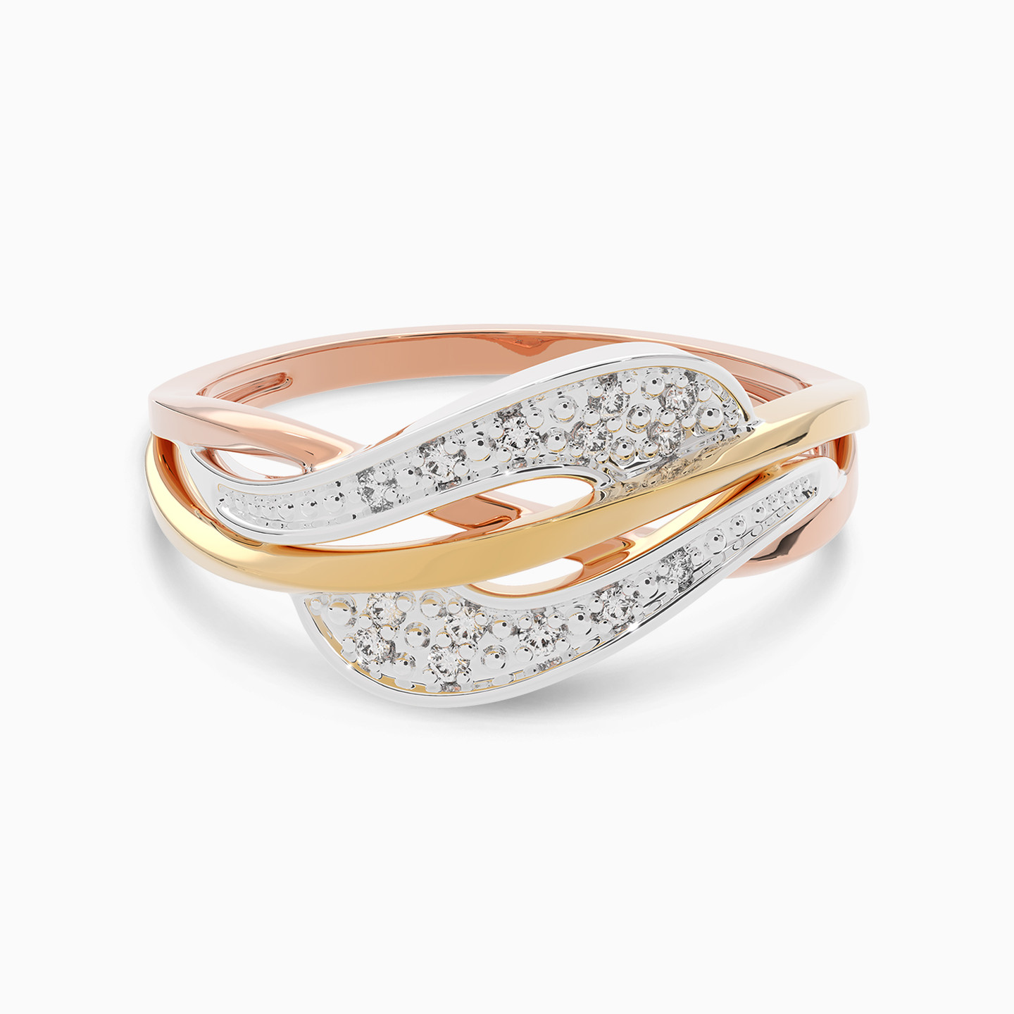 Wave Diamond Ring in 18K Gold Wave Diamond Ring in 18K Gold