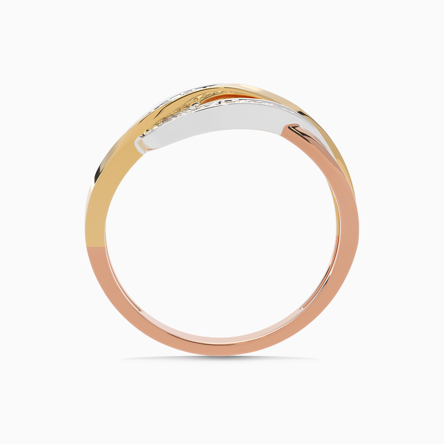 Wave Diamond Ring in 18K Gold - 3 Wave Diamond Ring in 18K Gold - 3