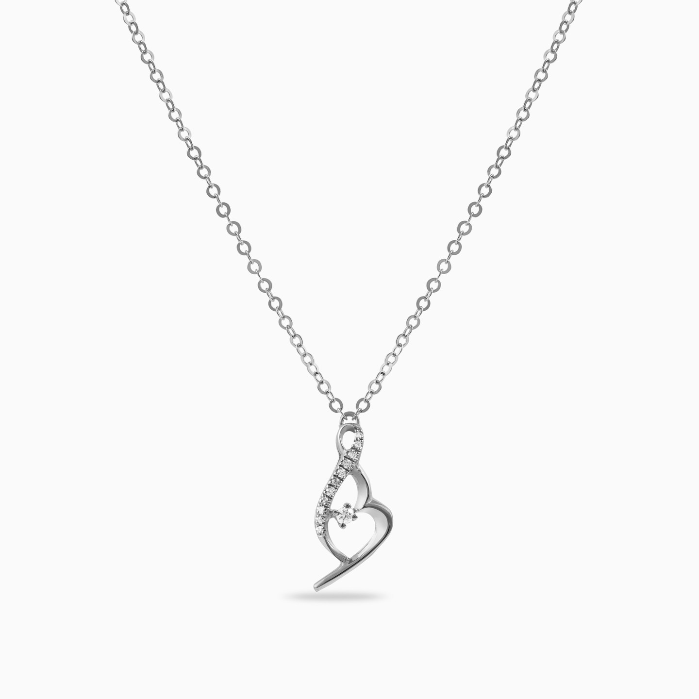Abstract Diamond Necklace in 18K Gold - 3 Abstract Diamond Necklace in 18K Gold - 3