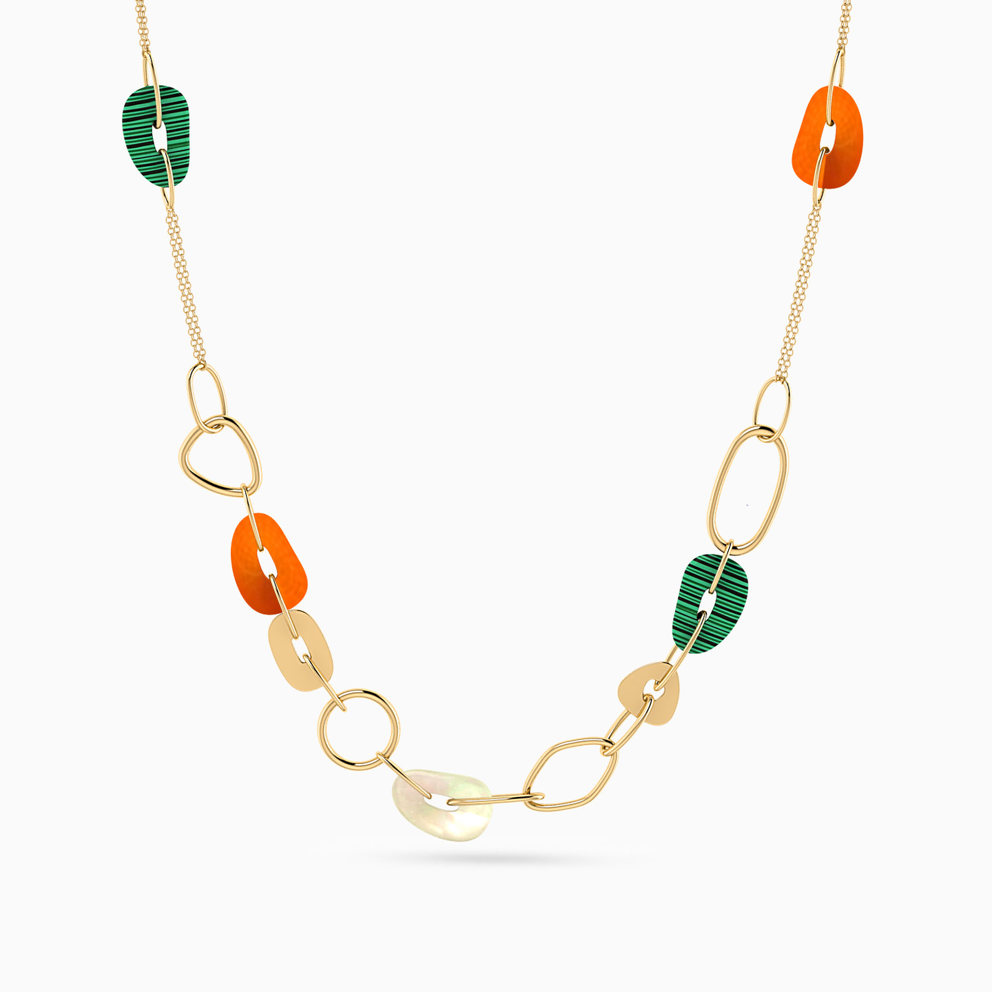 Abstract Pearl Necklace in 18K Gold Abstract Pearl Necklace in 18K Gold