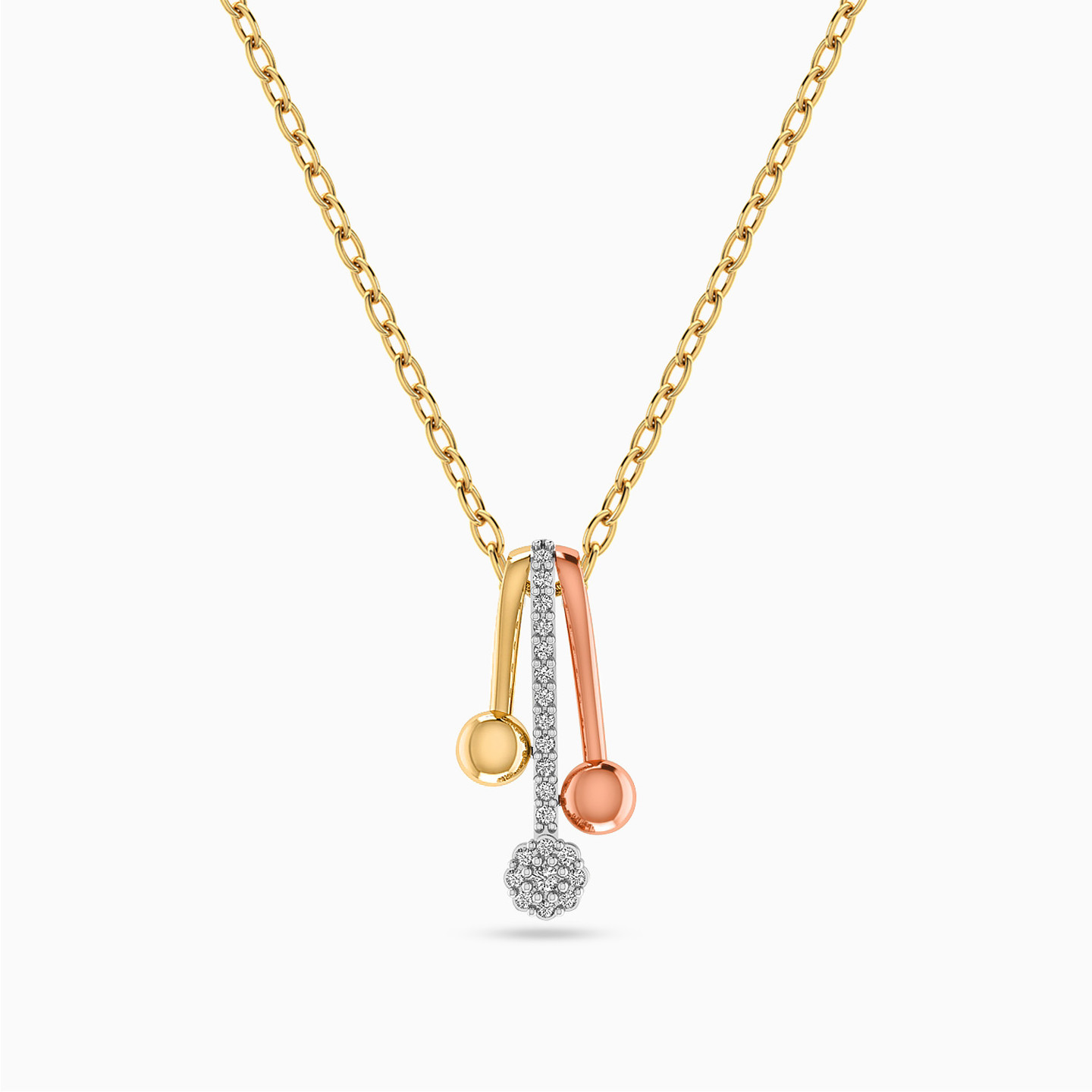 Multishaped Diamond Necklace in 18K Gold Multishaped Diamond Necklace in 18K Gold