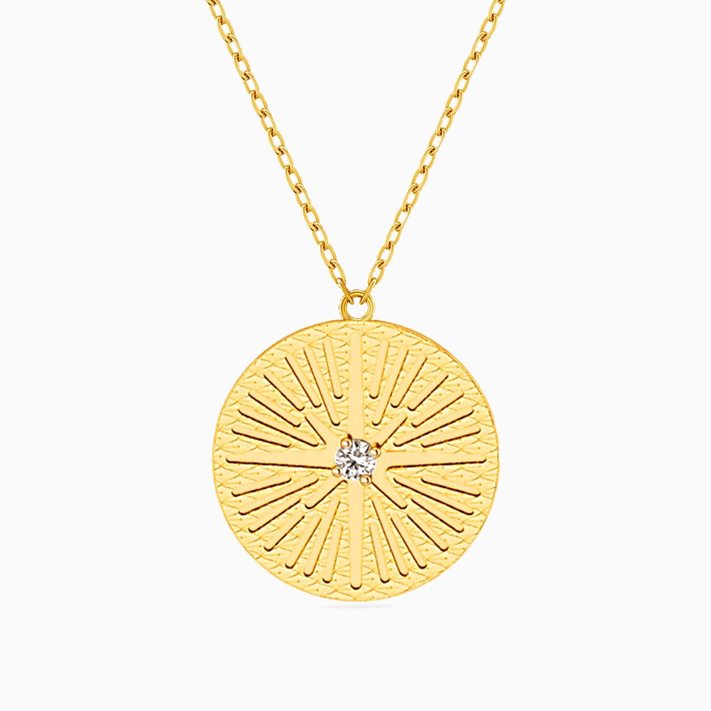 Circle Diamond Necklace in 18K Gold Circle Diamond Necklace in 18K Gold