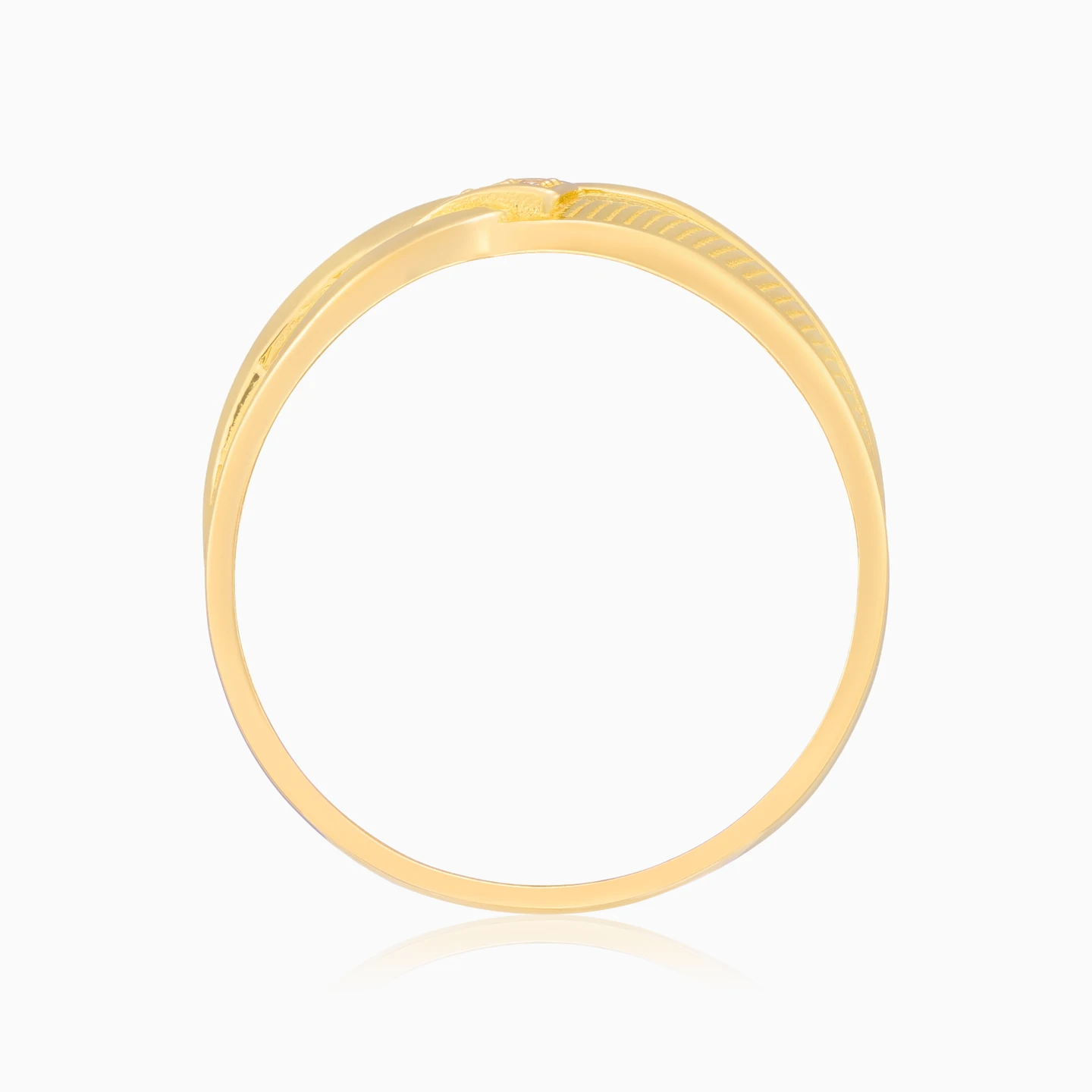 Links Cubic Zirconia Ring in 21K Gold - 5 Links Cubic Zirconia Ring in 21K Gold - 5