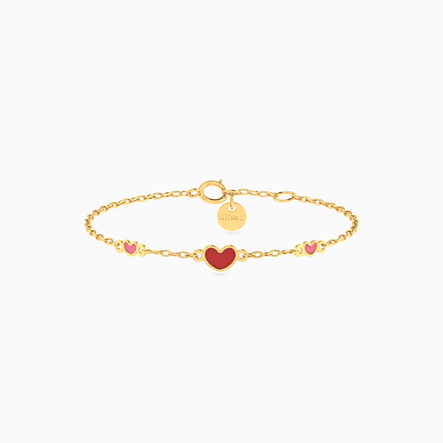 Kids Heart Chain Bracelet in 18K Gold Kids Heart Chain Bracelet in 18K Gold