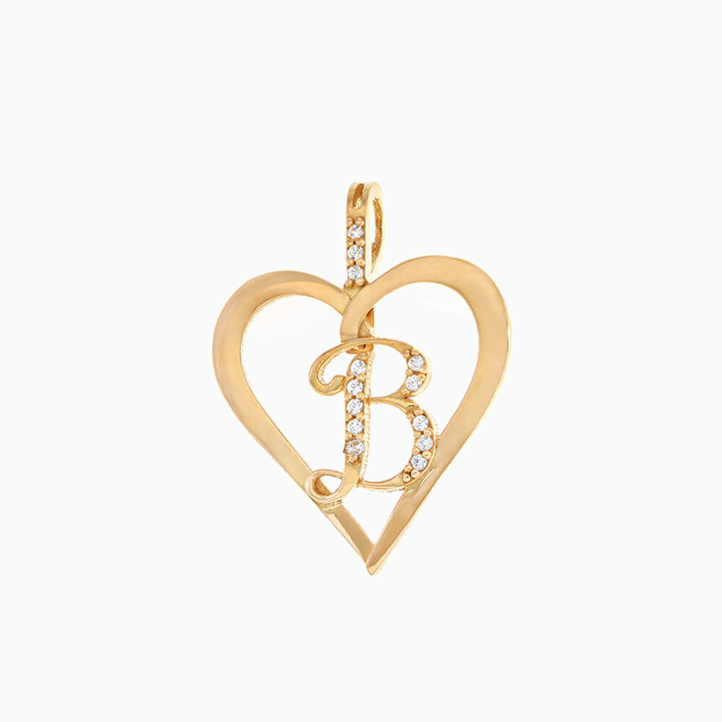 21K Gold Cubic Zirconia Pendant