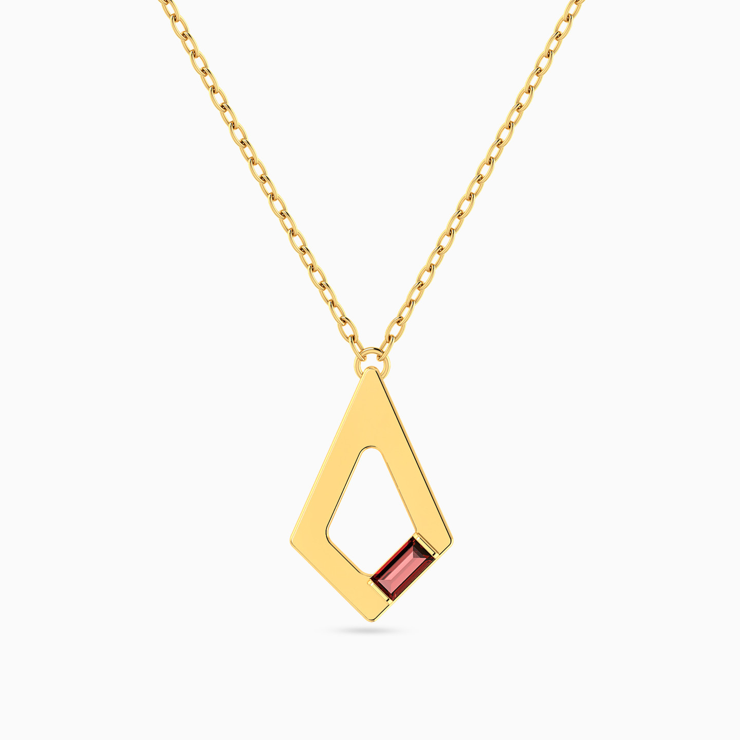 Kite Red Stone Necklace in 18K Gold Kite Red Stone Necklace in 18K Gold