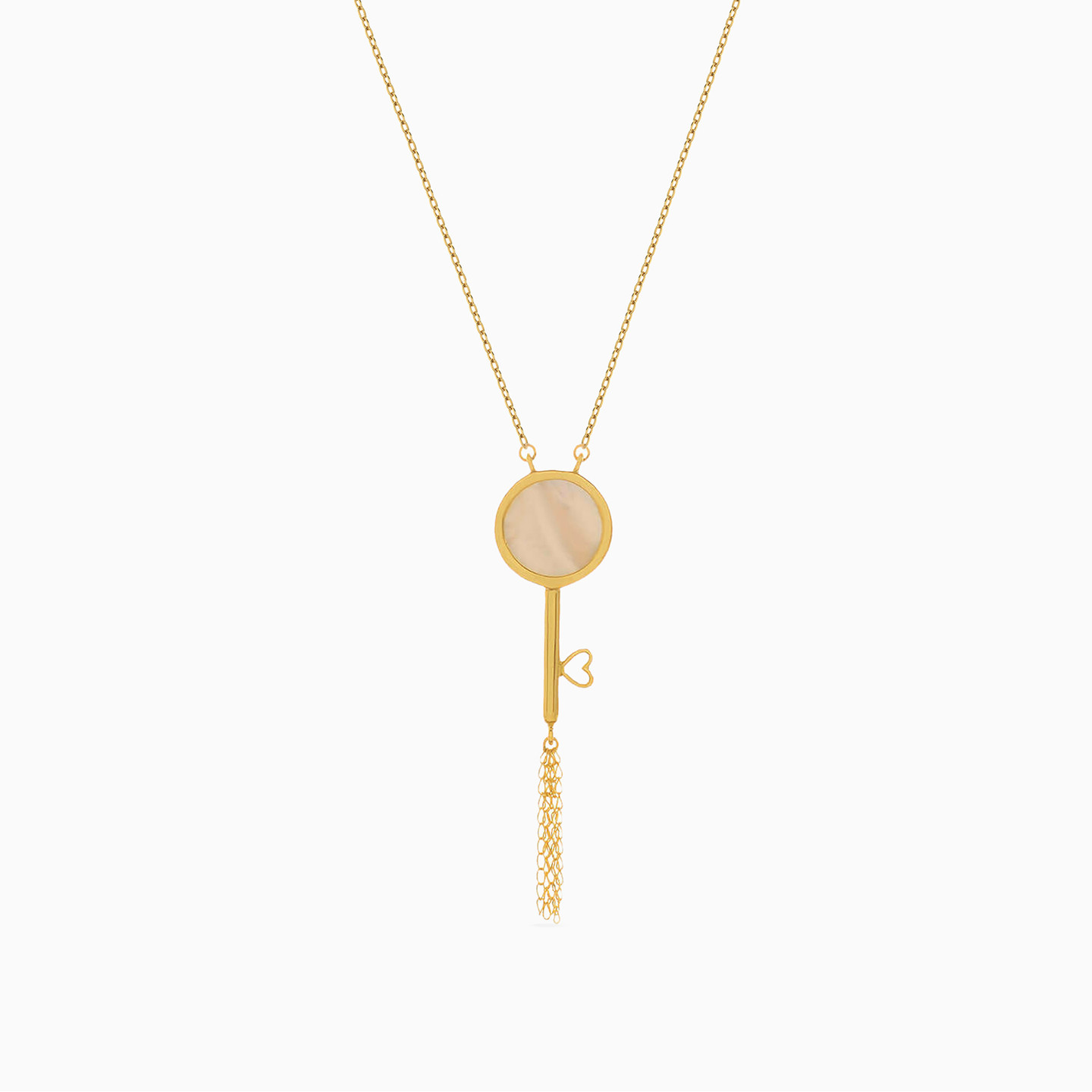 18K Gold Pearls Pendant Necklace - 2