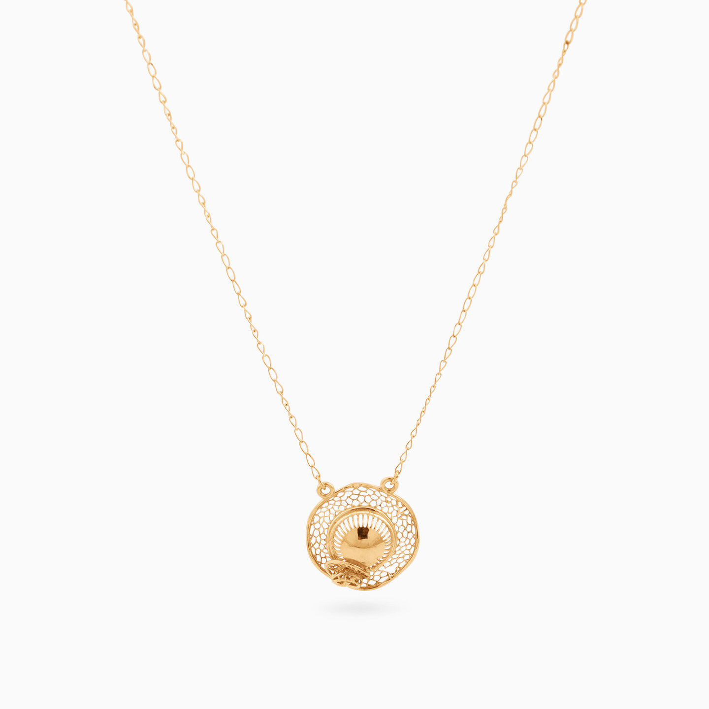 Circle Necklace in 18K Gold - 3 Circle Necklace in 18K Gold - 3