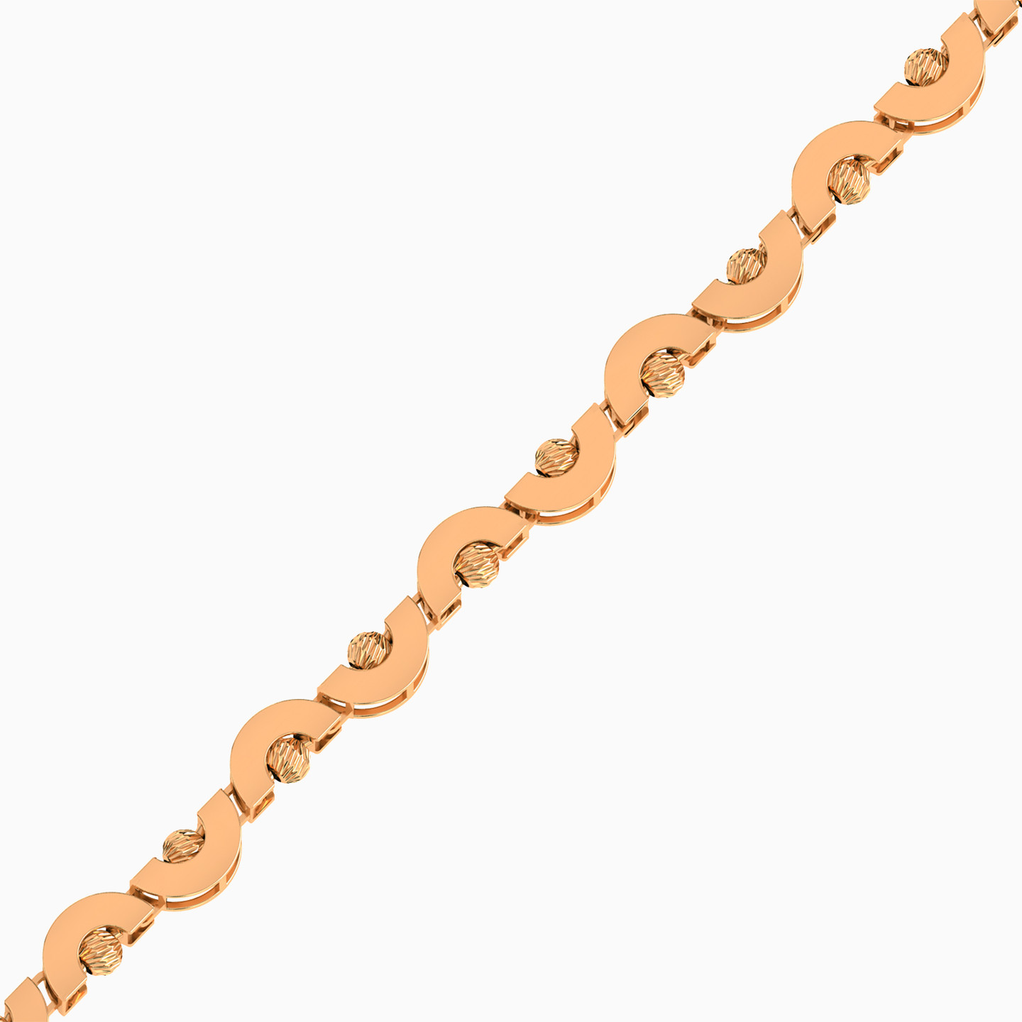 Links Chain Bracelet in 21K Gold - 2 Links Chain Bracelet in 21K Gold - 2