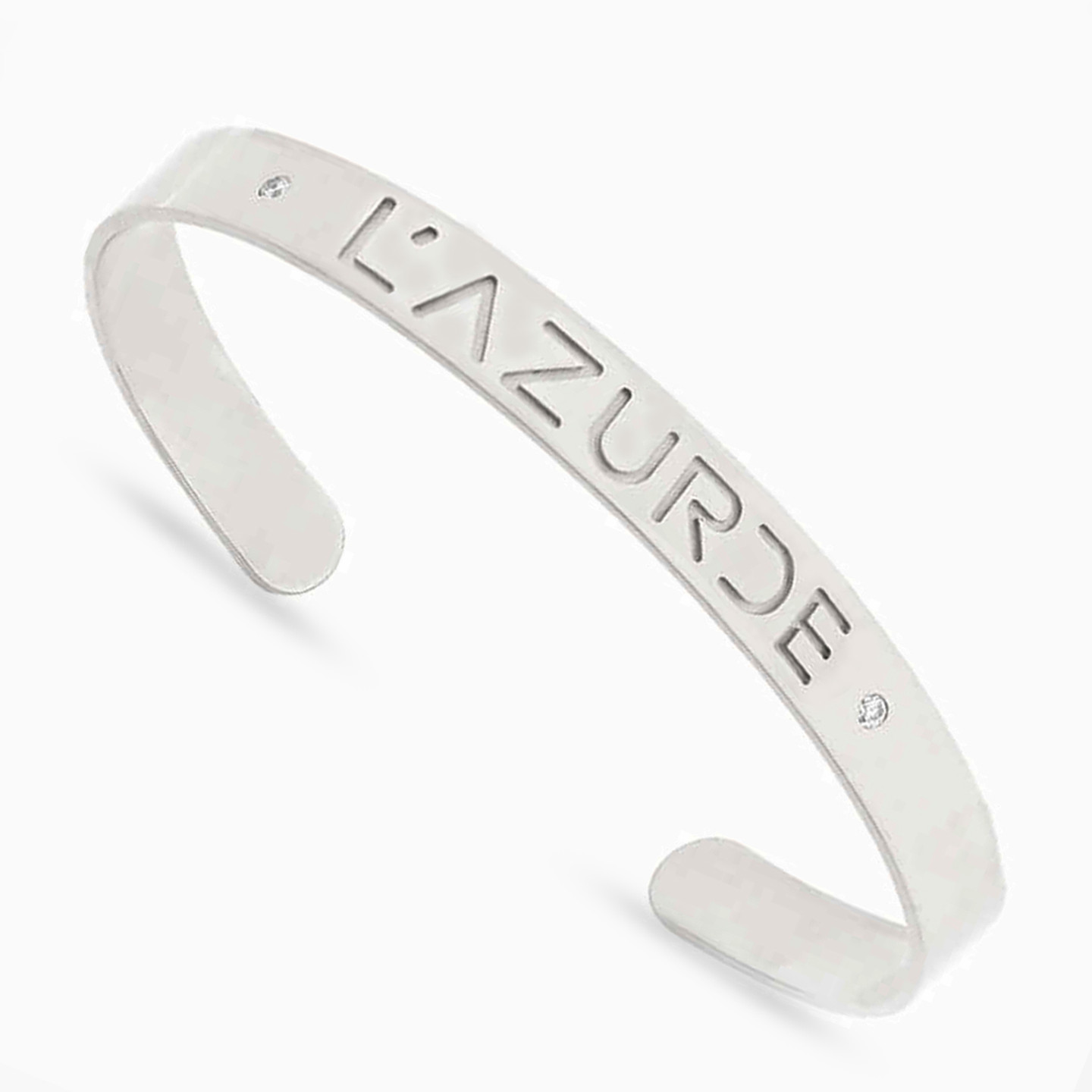 (Lazurde) Diamond Cuff Bracelet in 18K Gold - 3 (Lazurde) Diamond Cuff Bracelet in 18K Gold - 3