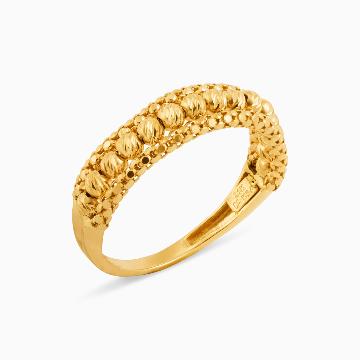 Beaded Full Set in 21K Gold (4 Pieces) - 4 Beaded Full Set in 21K Gold (4 Pieces) - 4