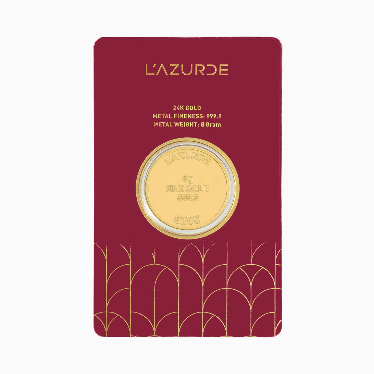 8g Horse Design Gold Coin in 24K Gold - 3 8g Horse Design Gold Coin in 24K Gold - 3