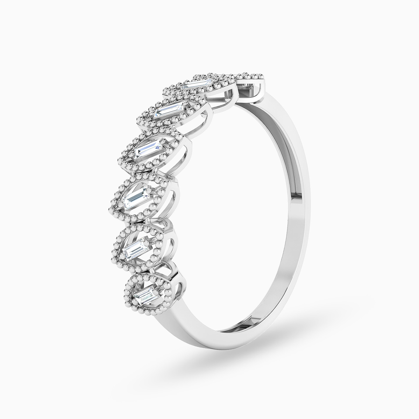 Marquise Cubic Zirconia Twin Rings in 18K Gold - 3 Marquise Cubic Zirconia Twin Rings in 18K Gold - 3
