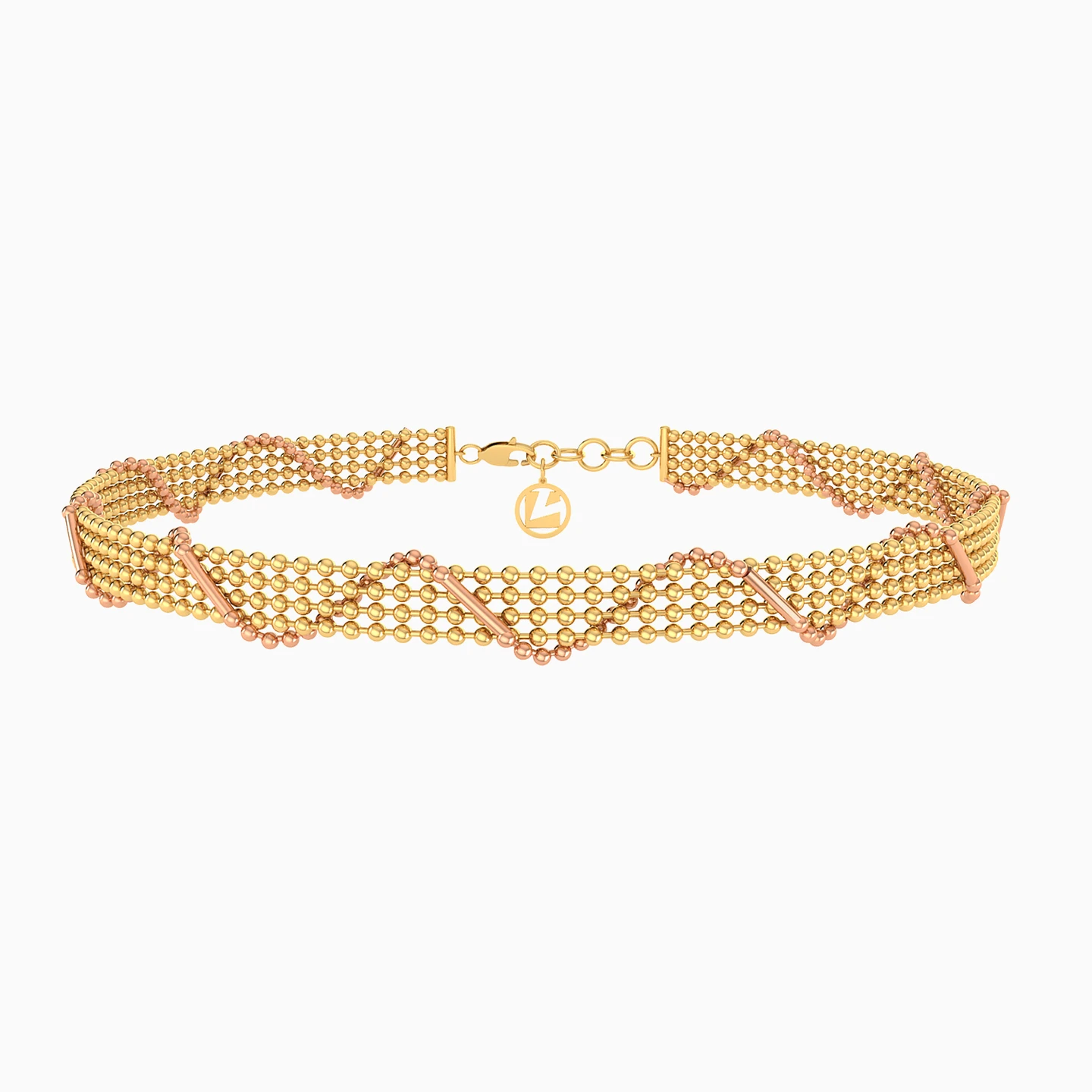 Beaded Chain Bracelet in 21K Gold Beaded Chain Bracelet in 21K Gold