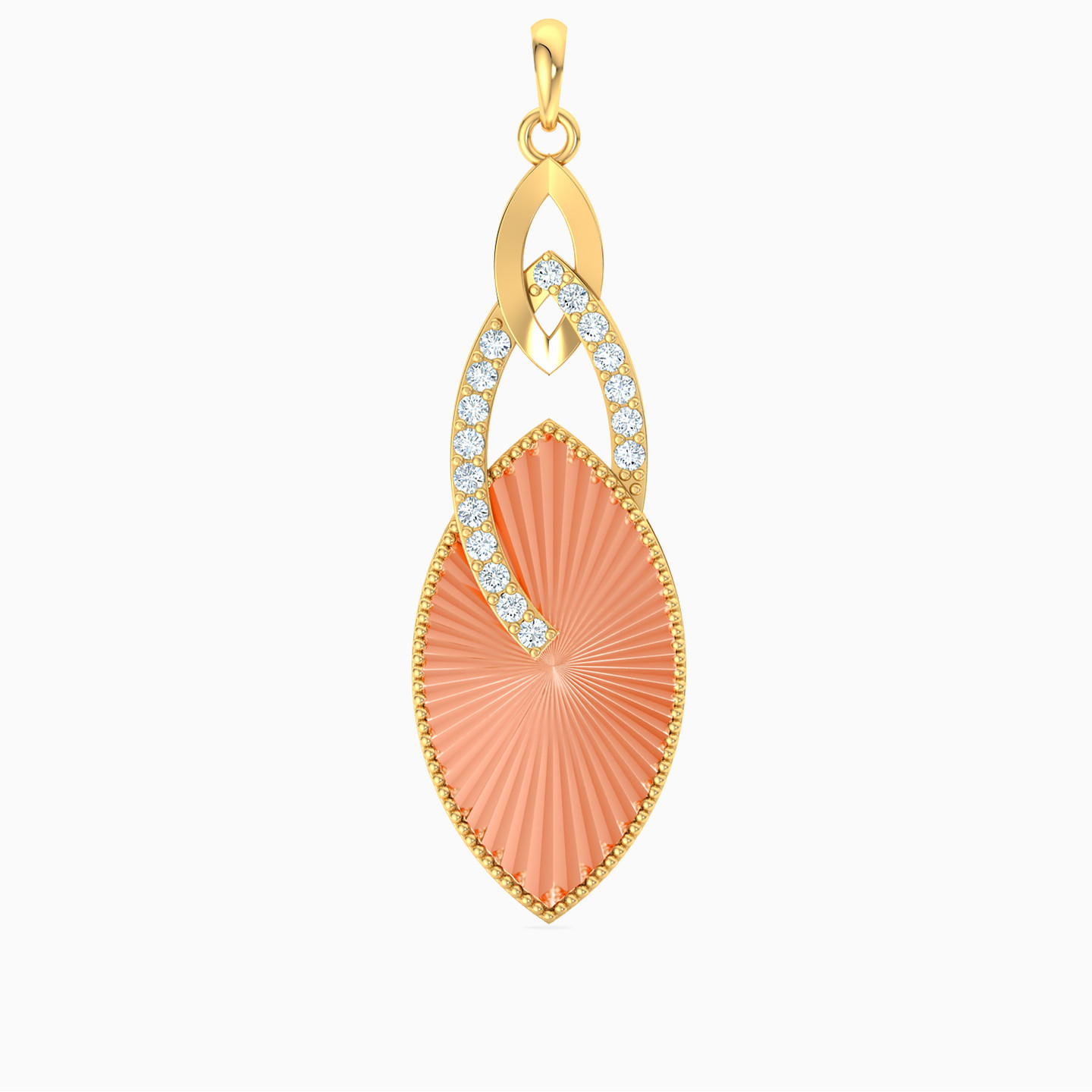 Marquise Cubic Zirconia Half Set in 21K Gold (3 Pieces) - 2 Marquise Cubic Zirconia Half Set in 21K Gold (3 Pieces) - 2