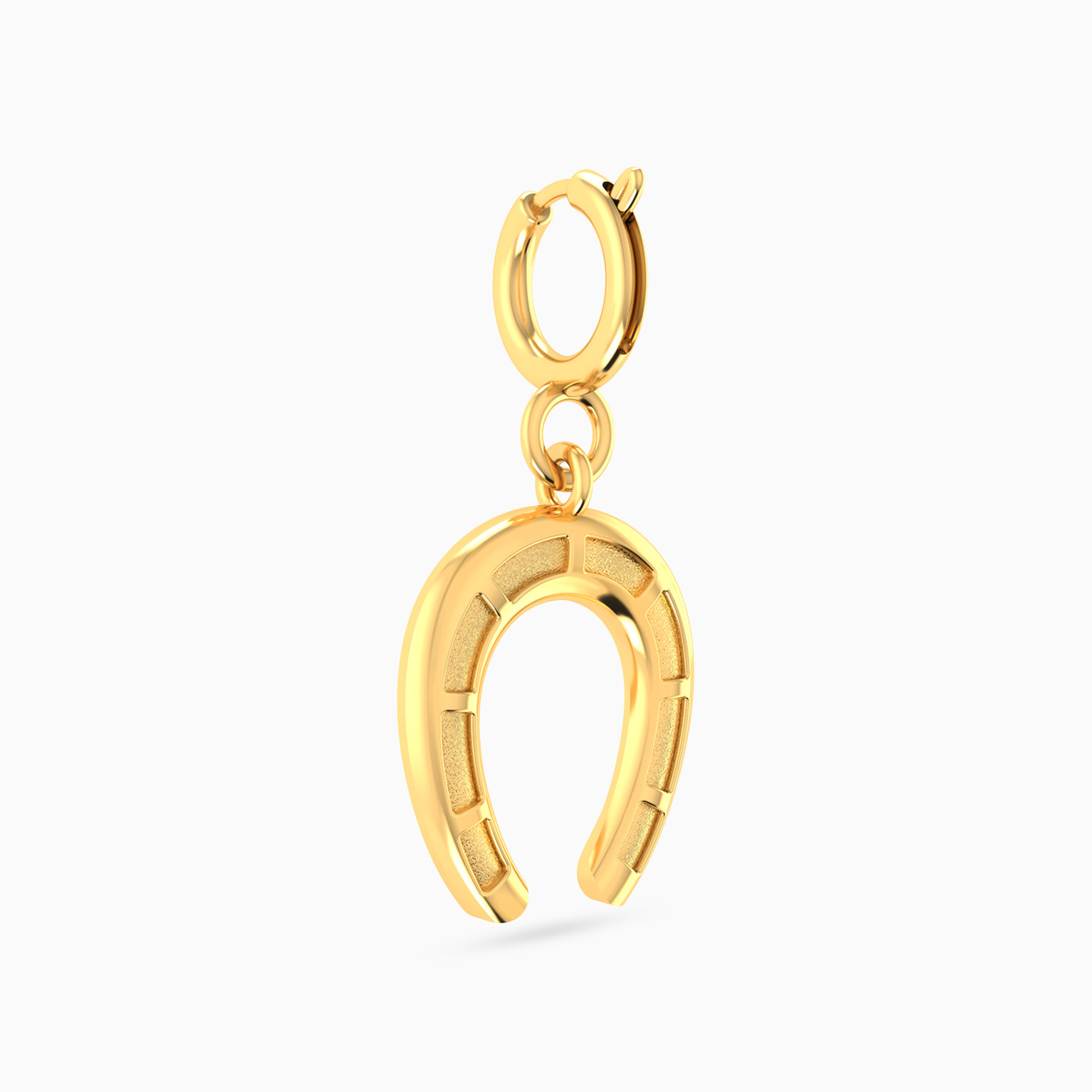 Horseshoe Charm in 18K Gold - 3 Horseshoe Charm in 18K Gold - 3