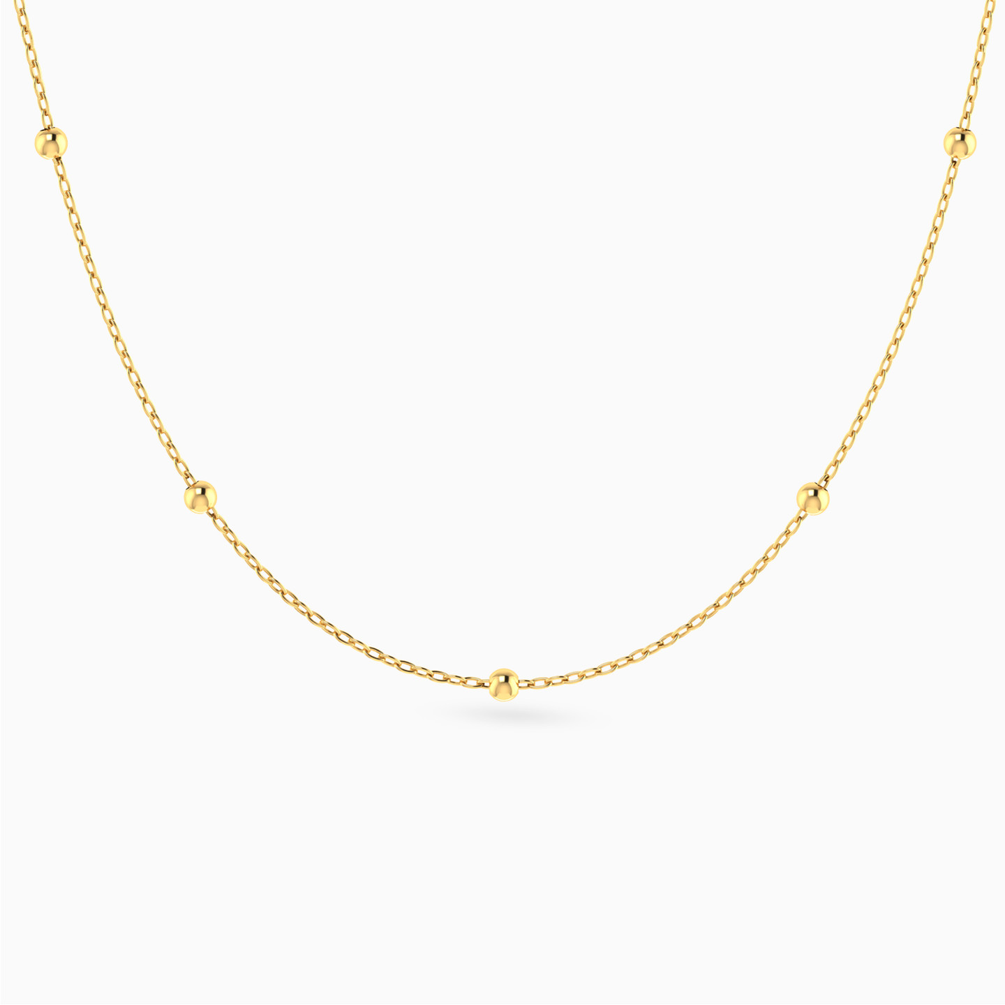 Round Chain Necklace in 18K Gold Round Chain Necklace in 18K Gold