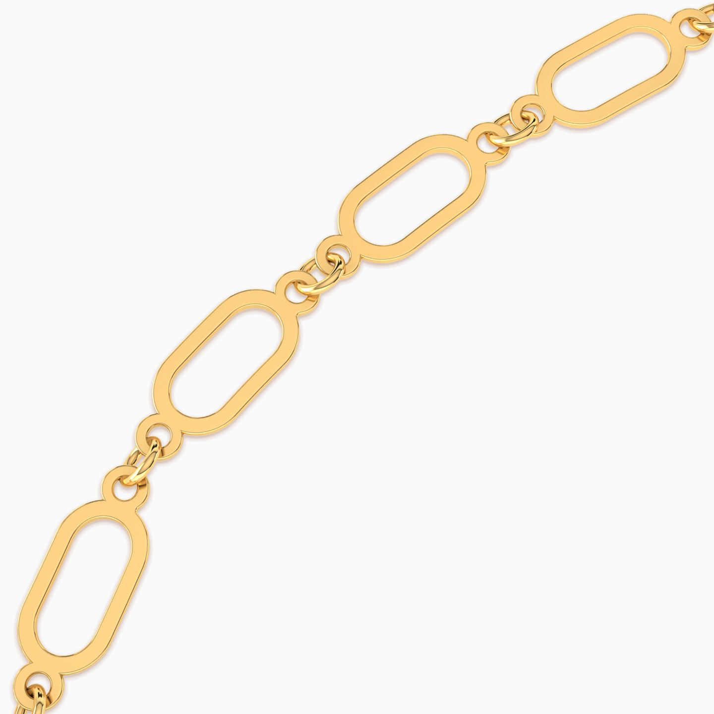 Chain Necklace in 18K Gold - 3 Chain Necklace in 18K Gold - 3