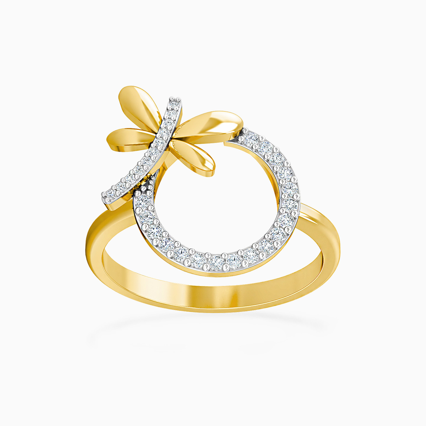 Dragonfly Diamonds Ring in 18K Gold Dragonfly Diamonds Ring in 18K Gold