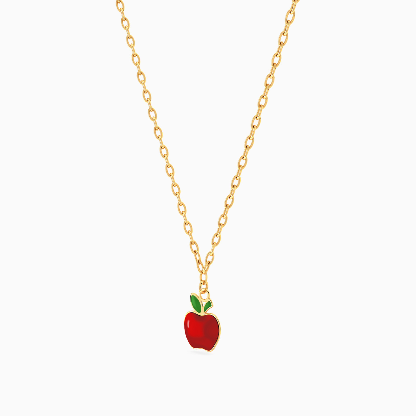 Kids Apple Necklace in 18K Gold - 2 Kids Apple Necklace in 18K Gold - 2