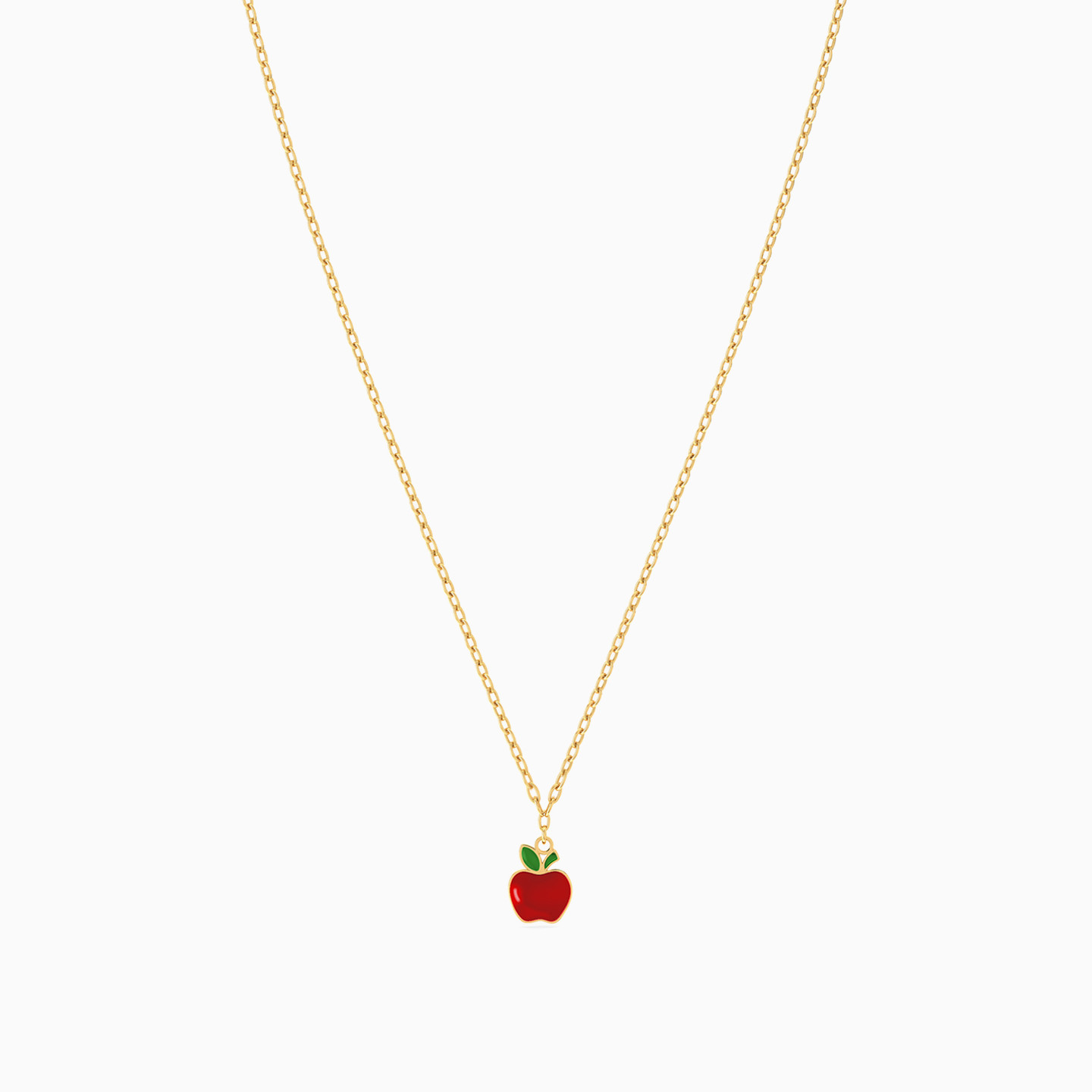 Kids Apple Necklace in 18K Gold - 3 Kids Apple Necklace in 18K Gold - 3