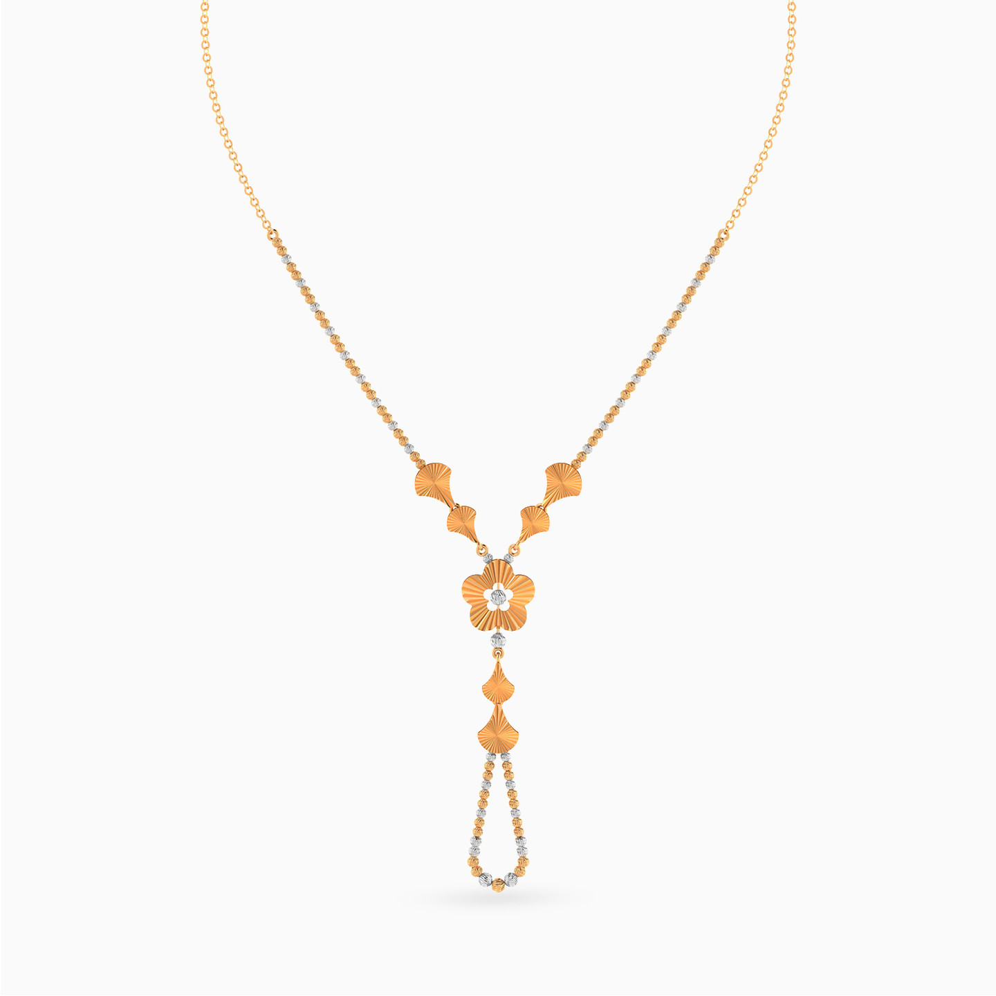 Floral Jewelry Set in 21K Gold (4 Pieces) - 2 Floral Jewelry Set in 21K Gold (4 Pieces) - 2