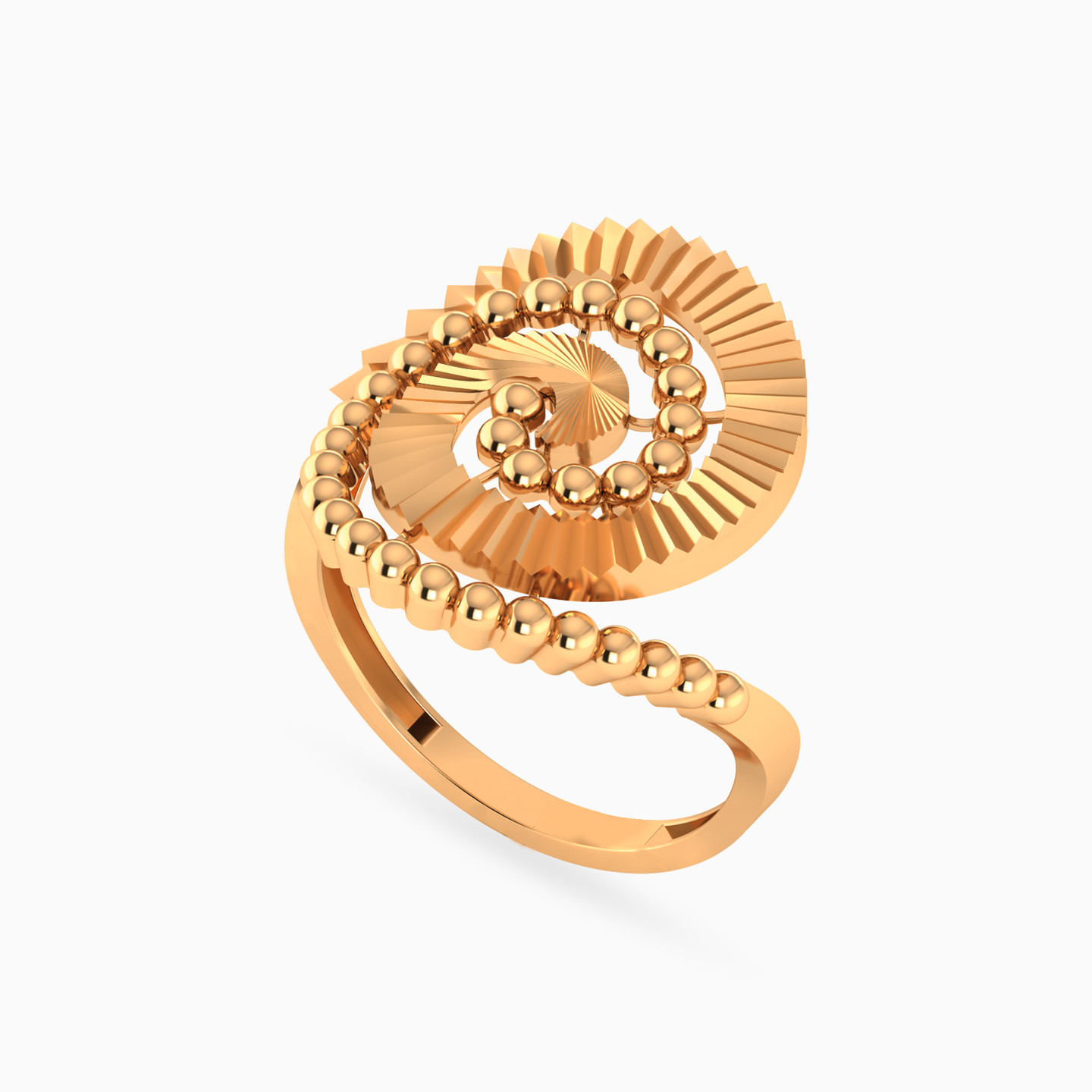 Swirl Ring in 21K Gold - 3 Swirl Ring in 21K Gold - 3